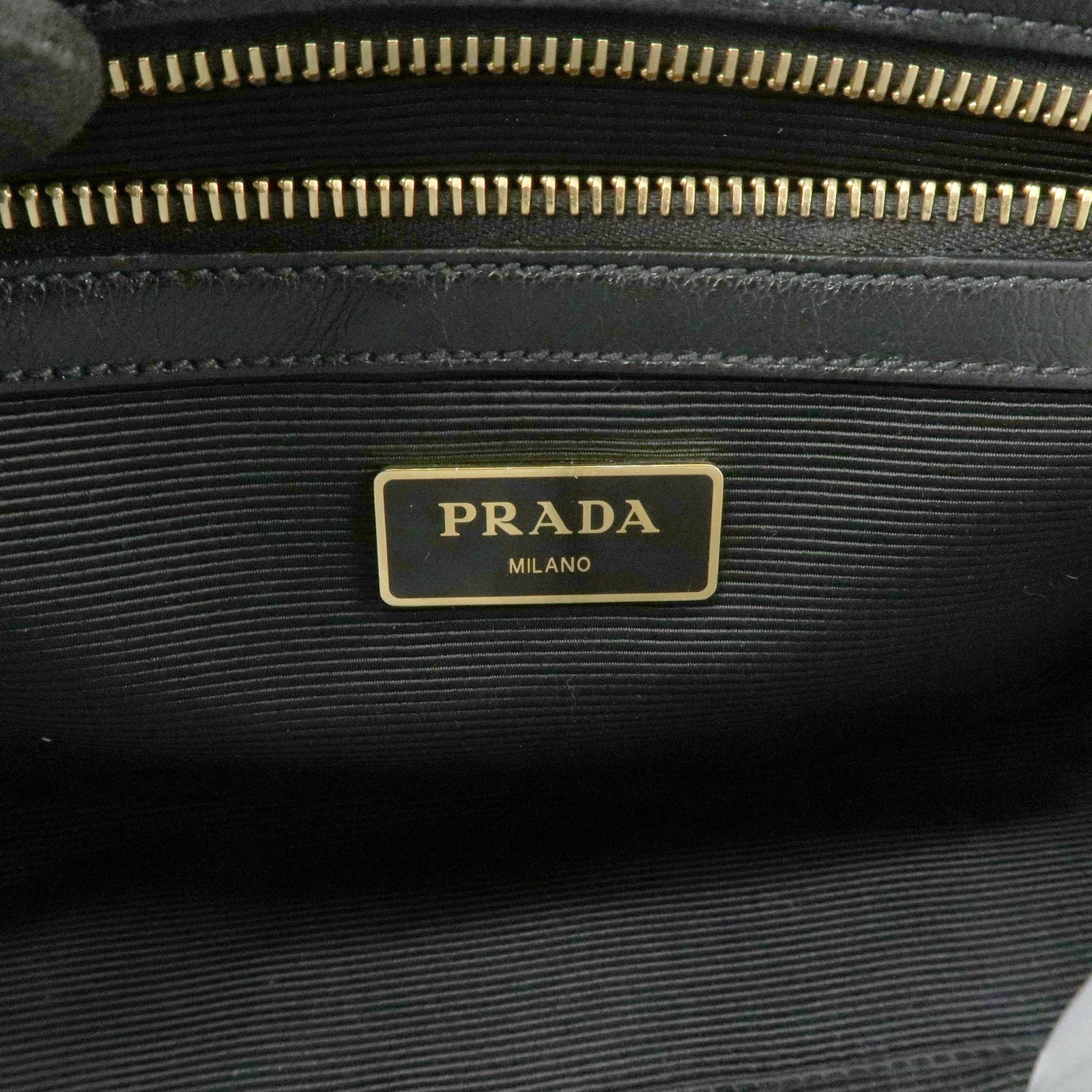 prada leather 2way bag hand bag black gold hardware used prada leather 2way bag hand bag black gold hardware used