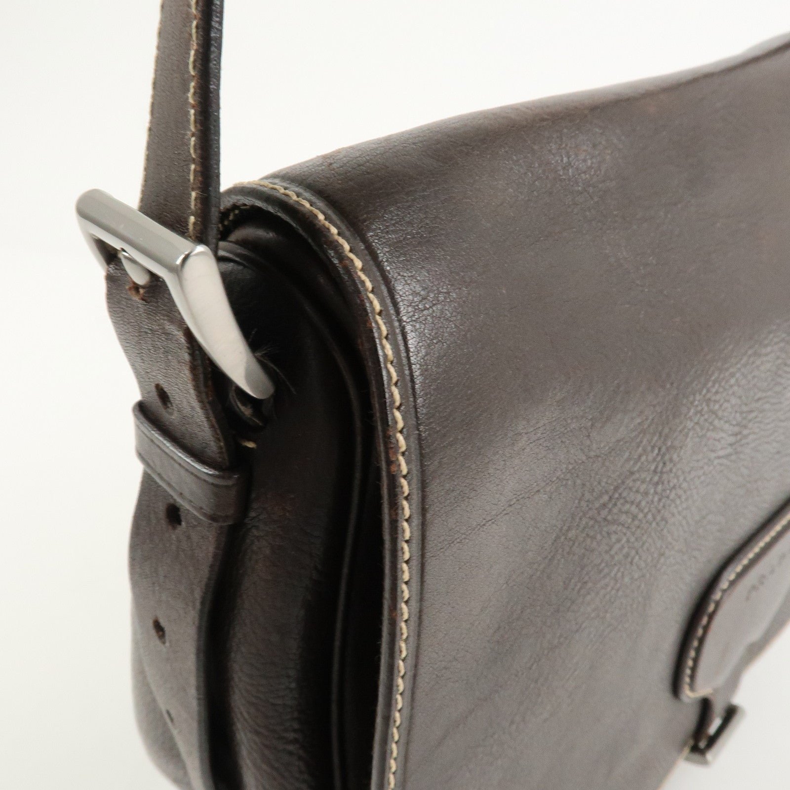 prada logo leather shoulder bag crossbody bag brown prada logo leather shoulder bag crossbody bag brown