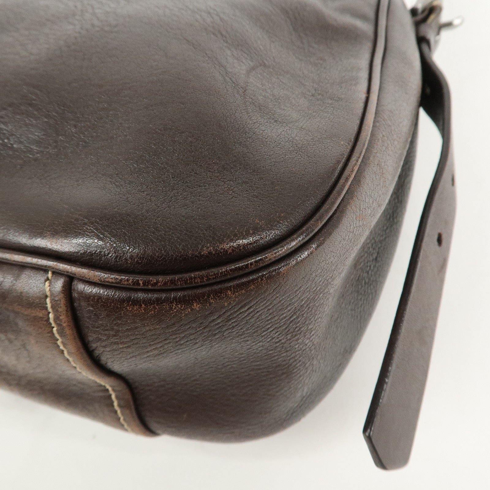 prada logo leather shoulder bag crossbody bag brown prada logo leather shoulder bag crossbody bag brown