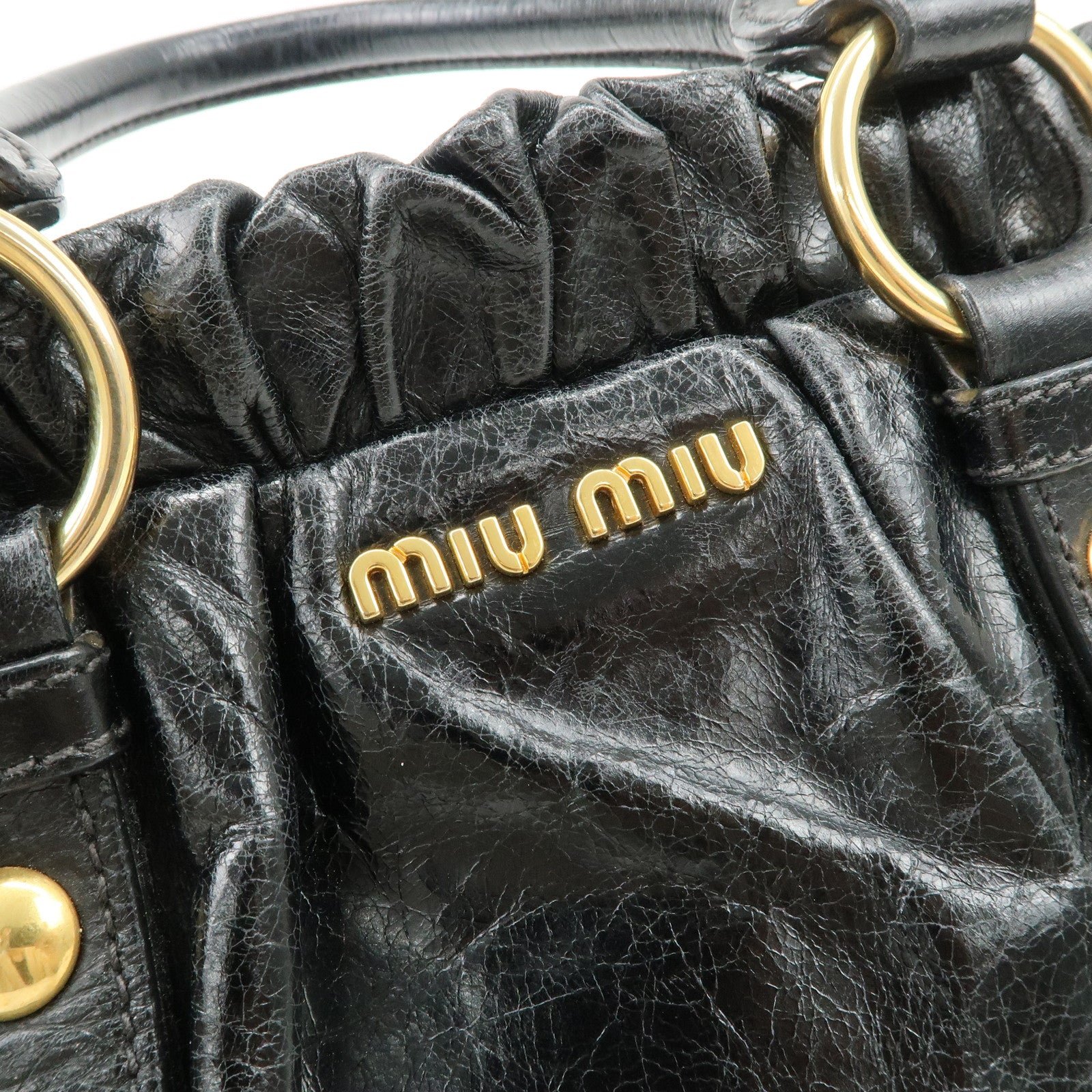miu miu patent leather 2way tote bag shoulder bag black rt0383 miu miu patent leather 2way tote bag shoulder bag black rt0383