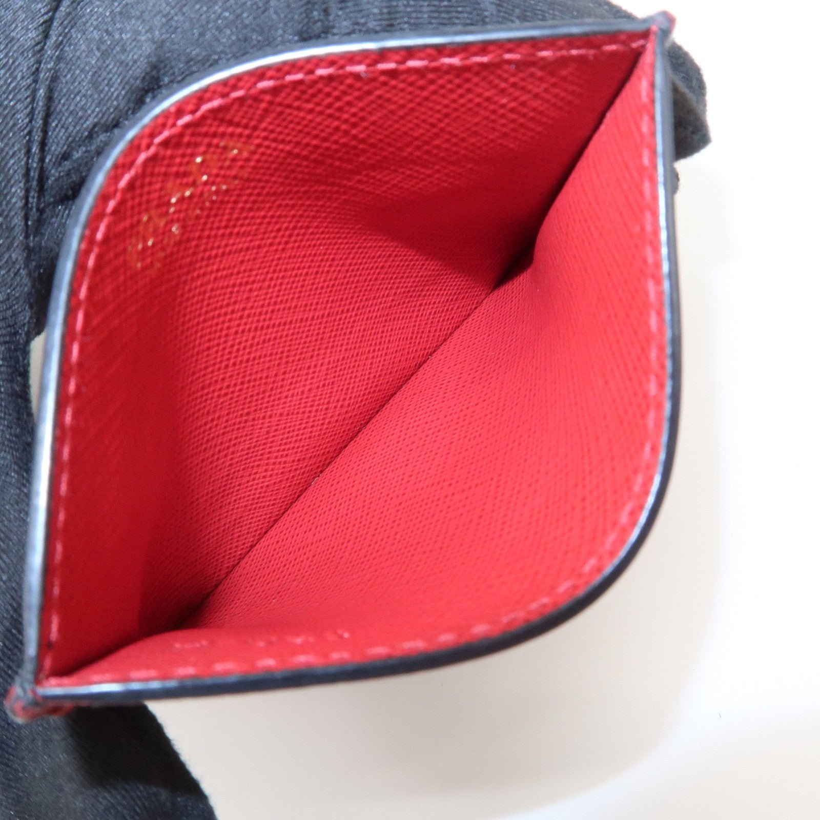 prada saffiano leather heart card case black red white 1mc025 prada saffiano leather heart card case black red white 1mc025
