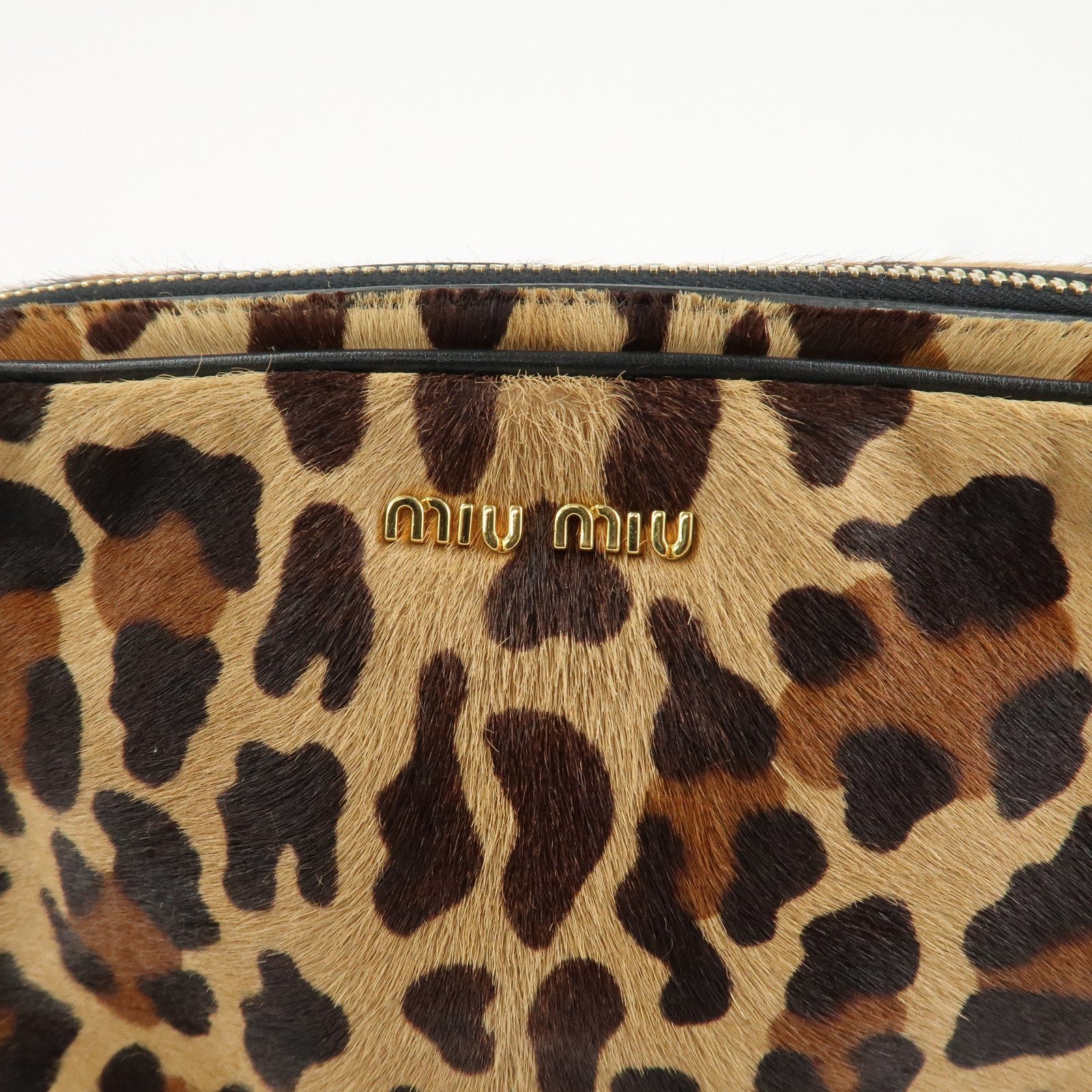 miu miu unborn calf leather shoulder bag beige brown used miu miu unborn calf leather shoulder bag beige brown used