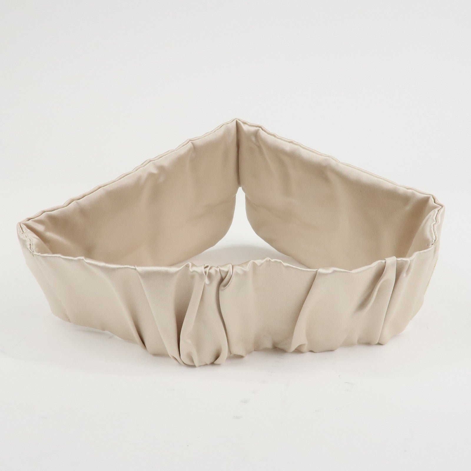 miu miu matelasse leather pouch silk eye mask gold used miu miu matelasse leather pouch silk eye mask gold used