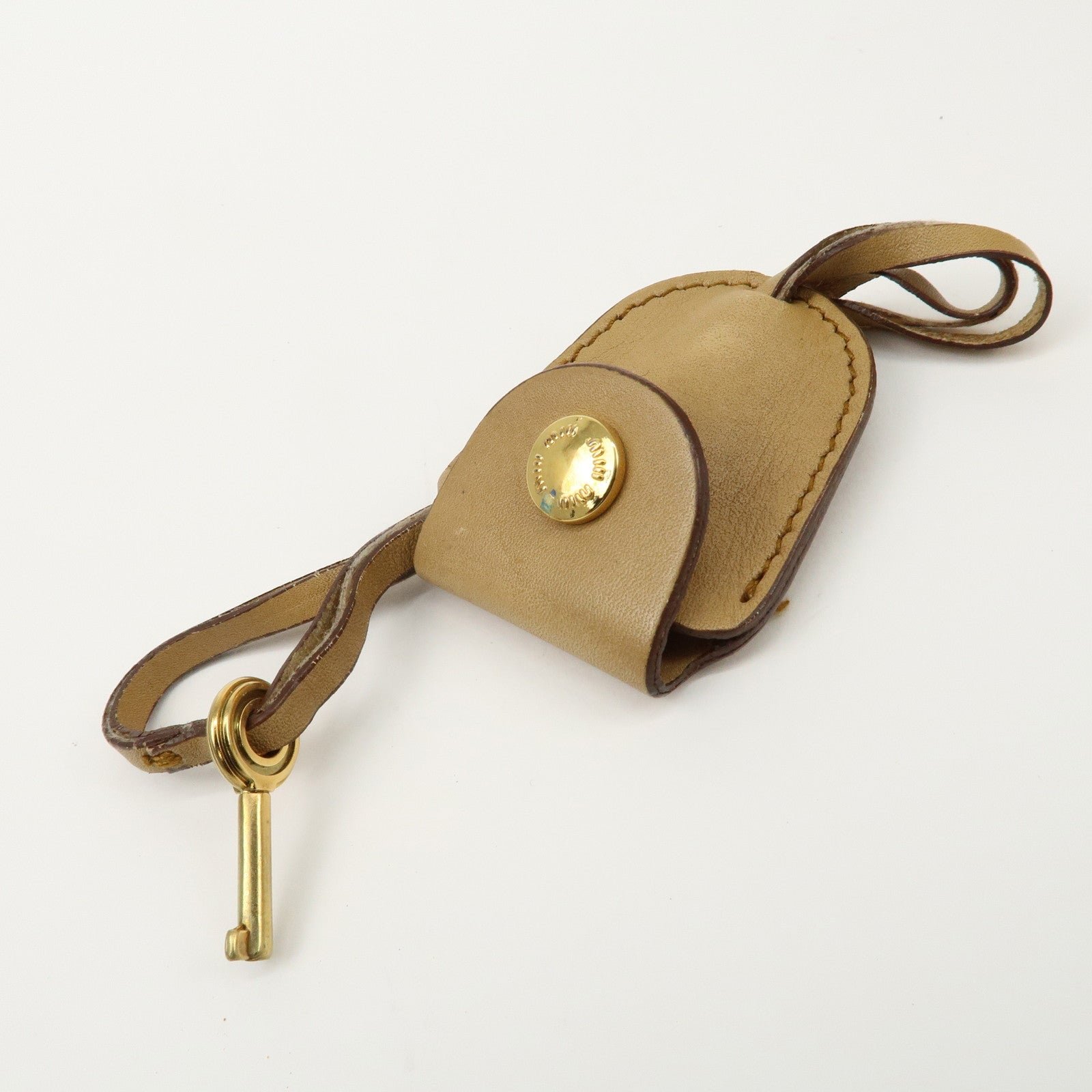 miu miu leather 2way shoulder bag hand bag beige used miu miu leather 2way shoulder bag hand bag beige used