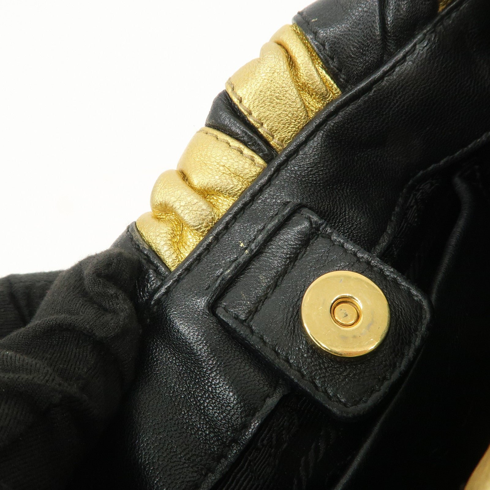 prada leather hand bag black gold hardware prada leather hand bag black gold hardware