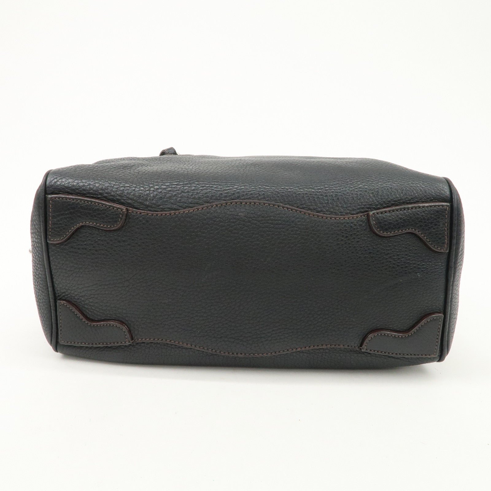 prada logo leather hand bag mini boston bag black bl0471 used prada logo leather hand bag mini boston bag black bl0471 used