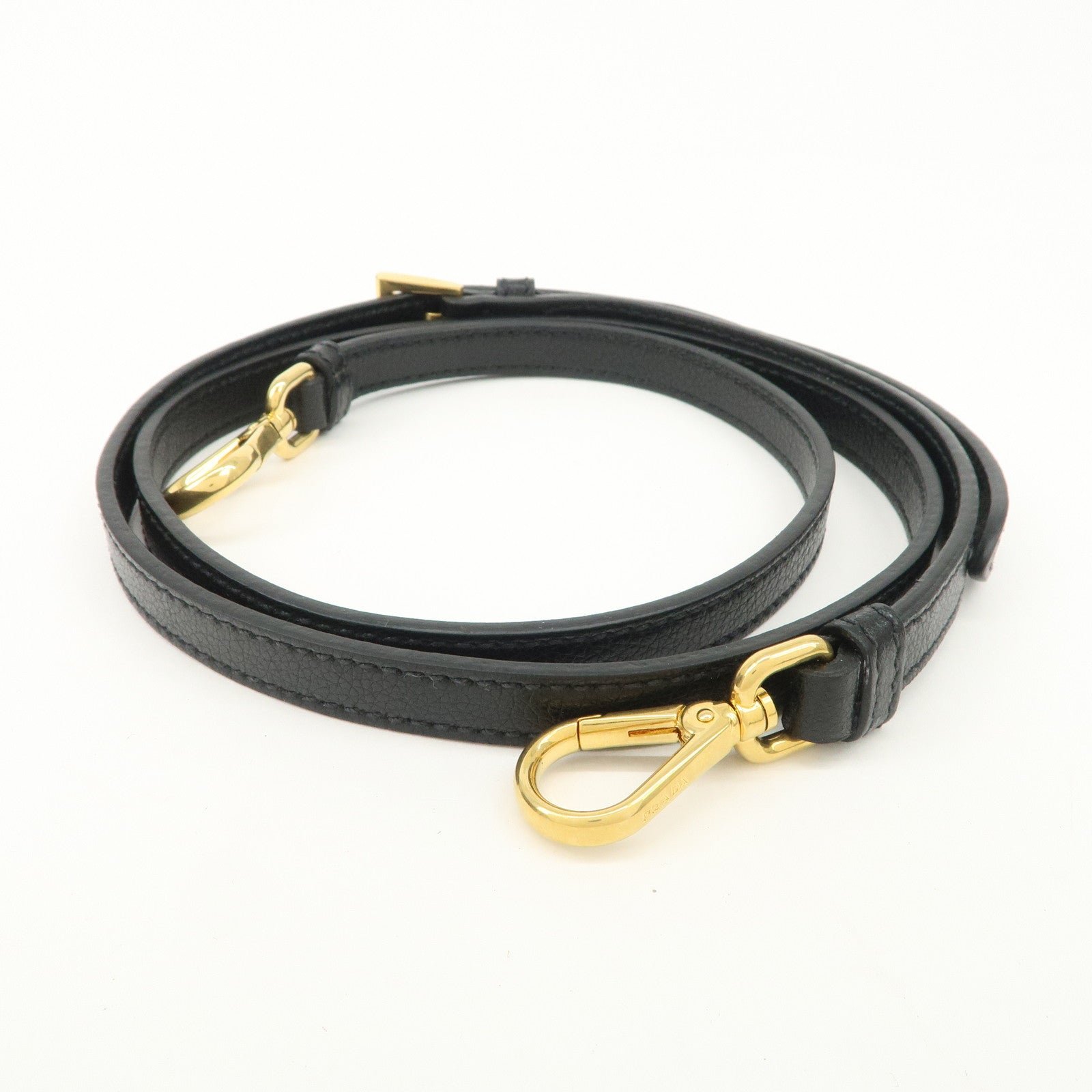 prada leather 2way bag hand bag black gold hardware used prada leather 2way bag hand bag black gold hardware used