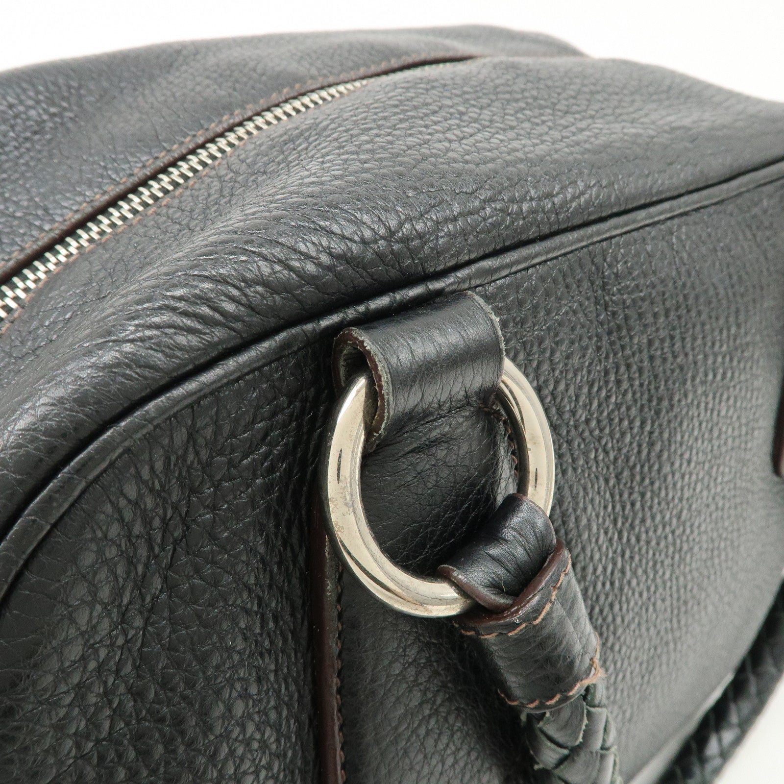 prada logo leather hand bag mini boston bag black bl0471 used prada logo leather hand bag mini boston bag black bl0471 used