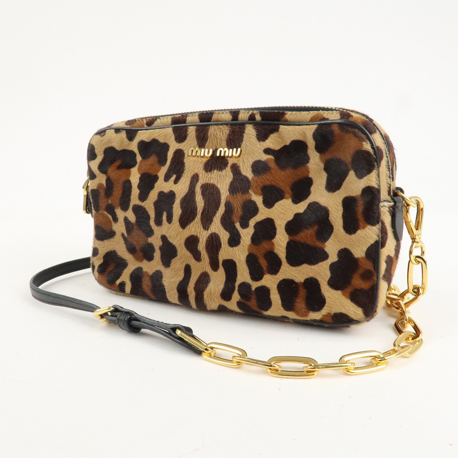 miu miu unborn calf leather shoulder bag beige brown used miu miu unborn calf leather shoulder bag beige brown used
