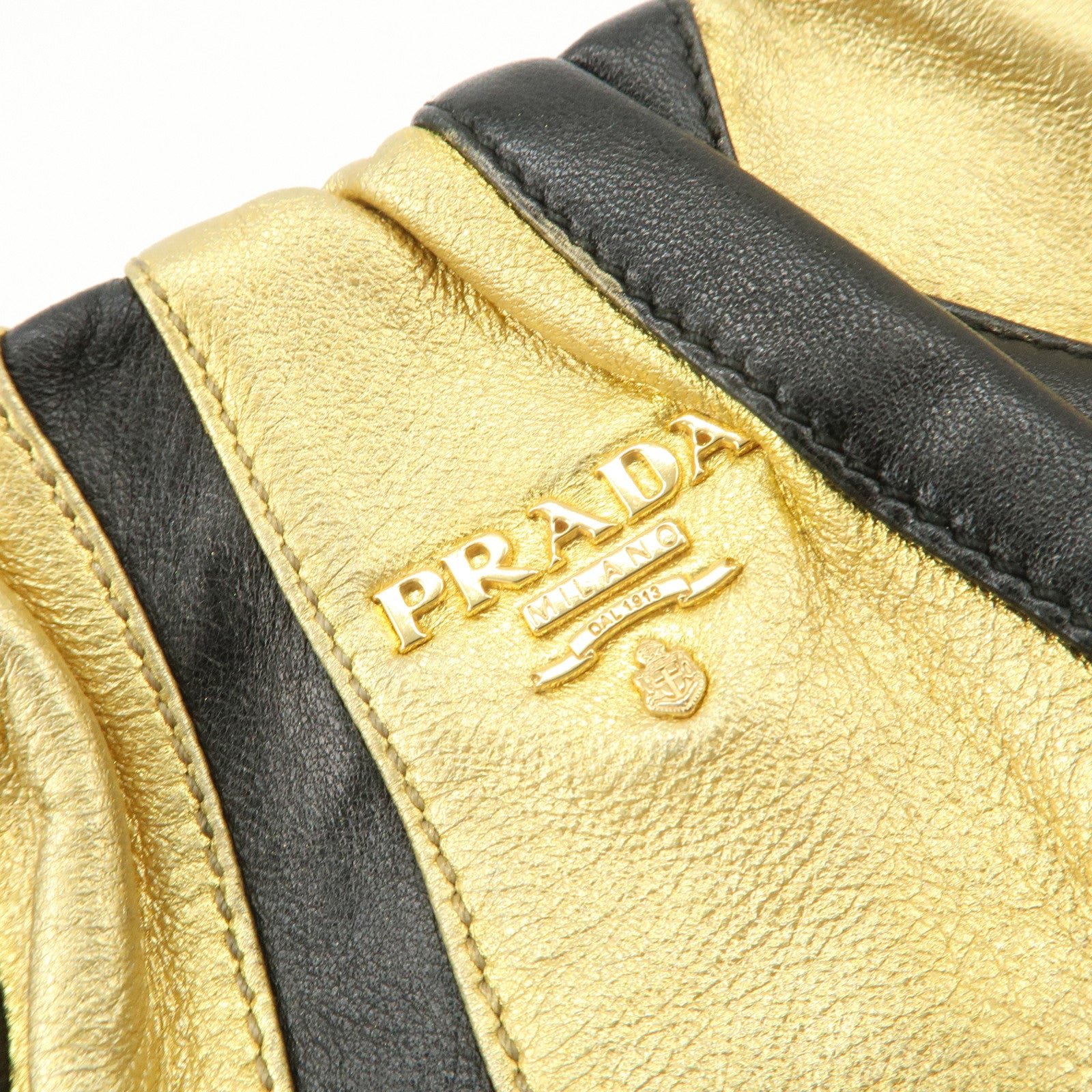 prada leather hand bag black gold hardware prada leather hand bag black gold hardware