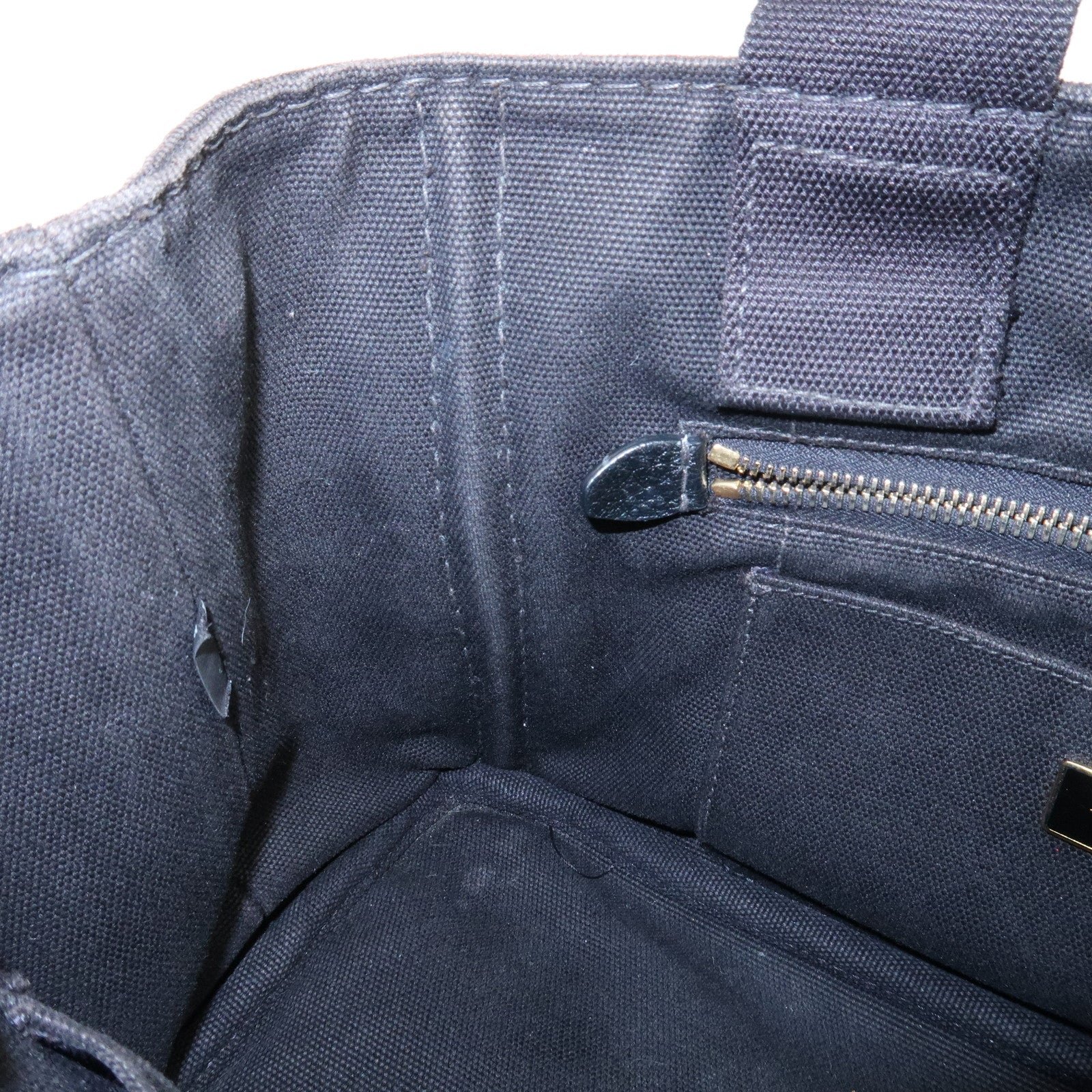 prada logo canapa mini canvas tote bag hand bag black bn2439 used prada logo canapa mini canvas tote bag hand bag black bn2439 used
