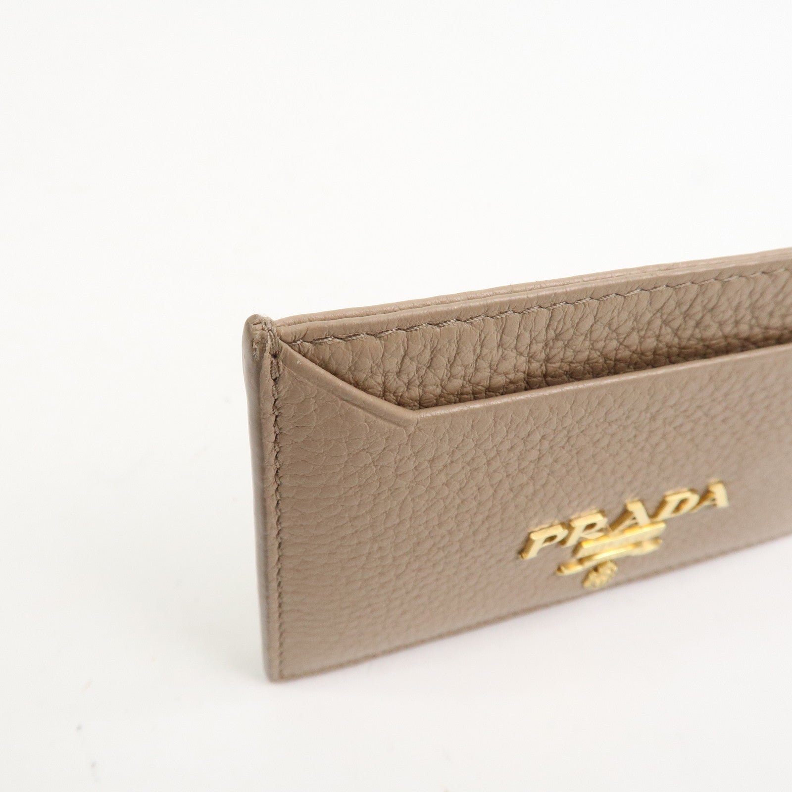 prada leather card case card holder beige 1mc208 prada leather card case card holder beige 1mc208