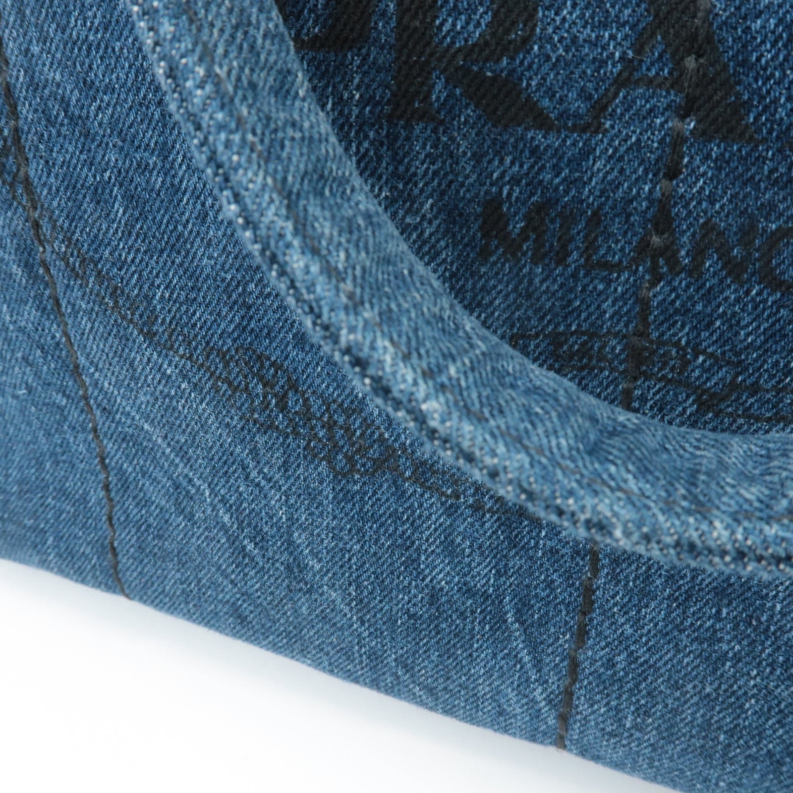 prada triangle logo canapa canvas denim hand bag navy b1877b used prada triangle logo canapa canvas denim hand bag navy b1877b used