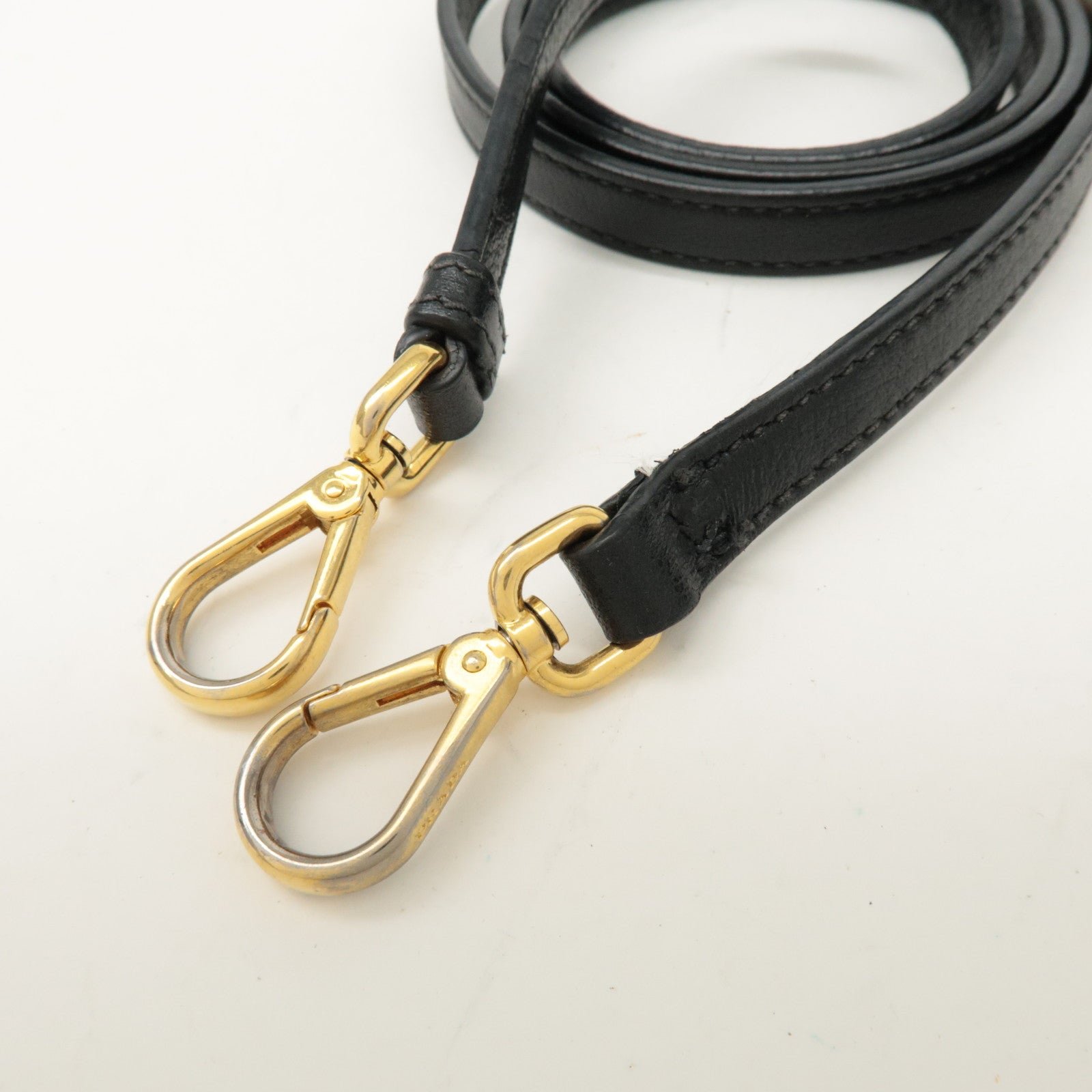 prada leather 2way bag shoulder hand bag black gold used prada leather 2way bag shoulder hand bag black gold used