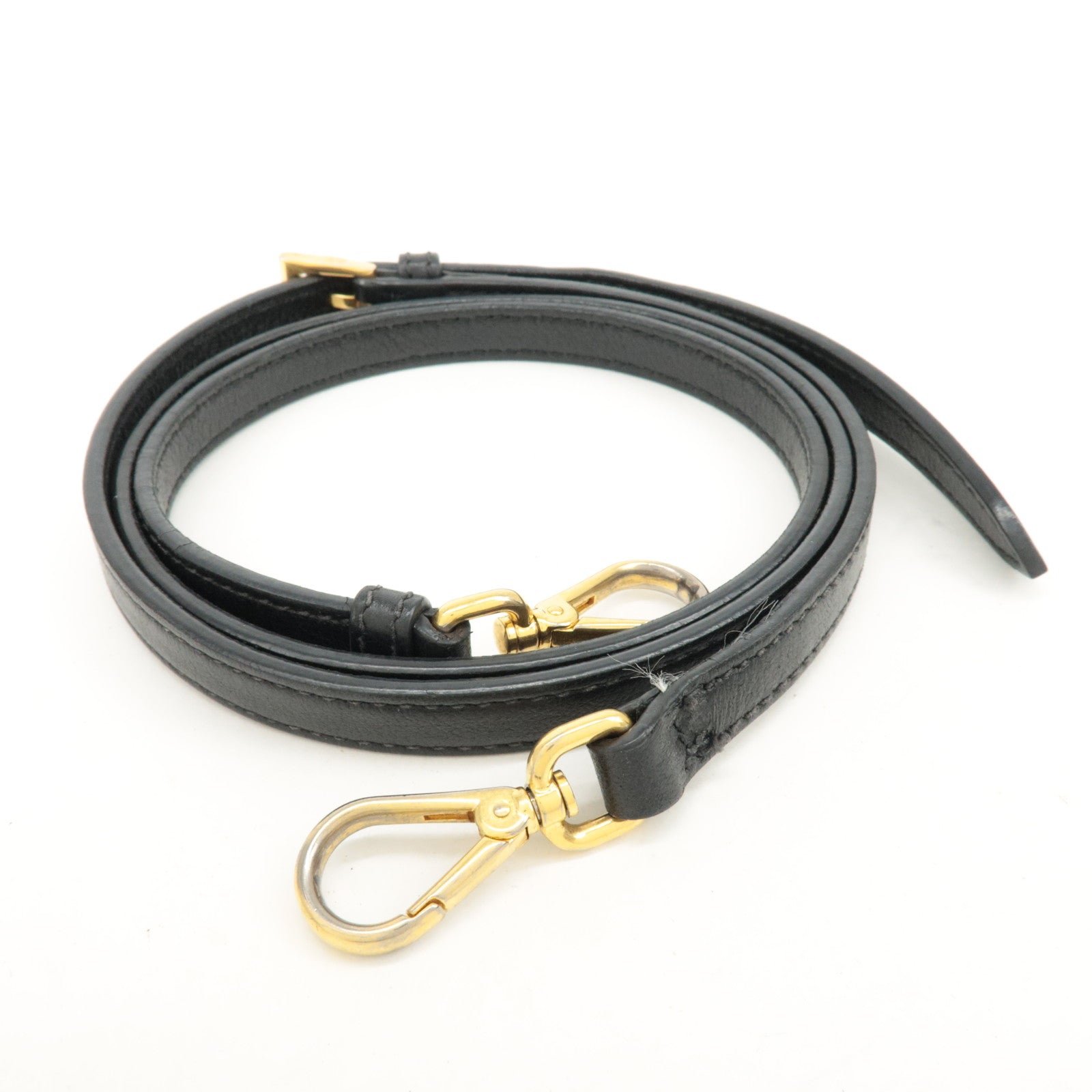 prada leather 2way bag shoulder hand bag black gold used prada leather 2way bag shoulder hand bag black gold used