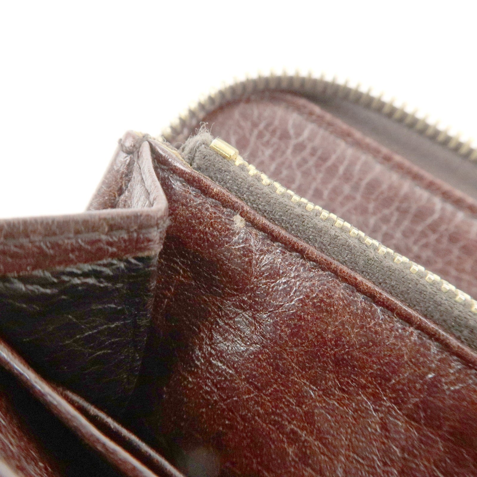 prada saffiano leather round zippy long wallet brown 1m0506 used prada saffiano leather round zippy long wallet brown 1m0506 used