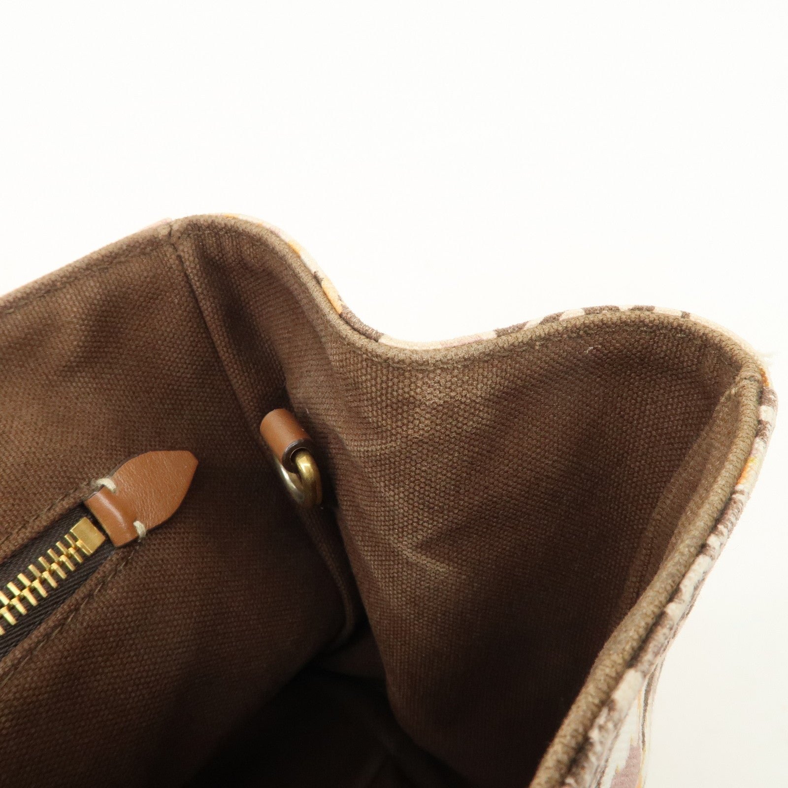 miu miu leather canvas 2way hand bag tote bag brown pink 5ba085 used miu miu leather canvas 2way hand bag tote bag brown pink 5ba085 used