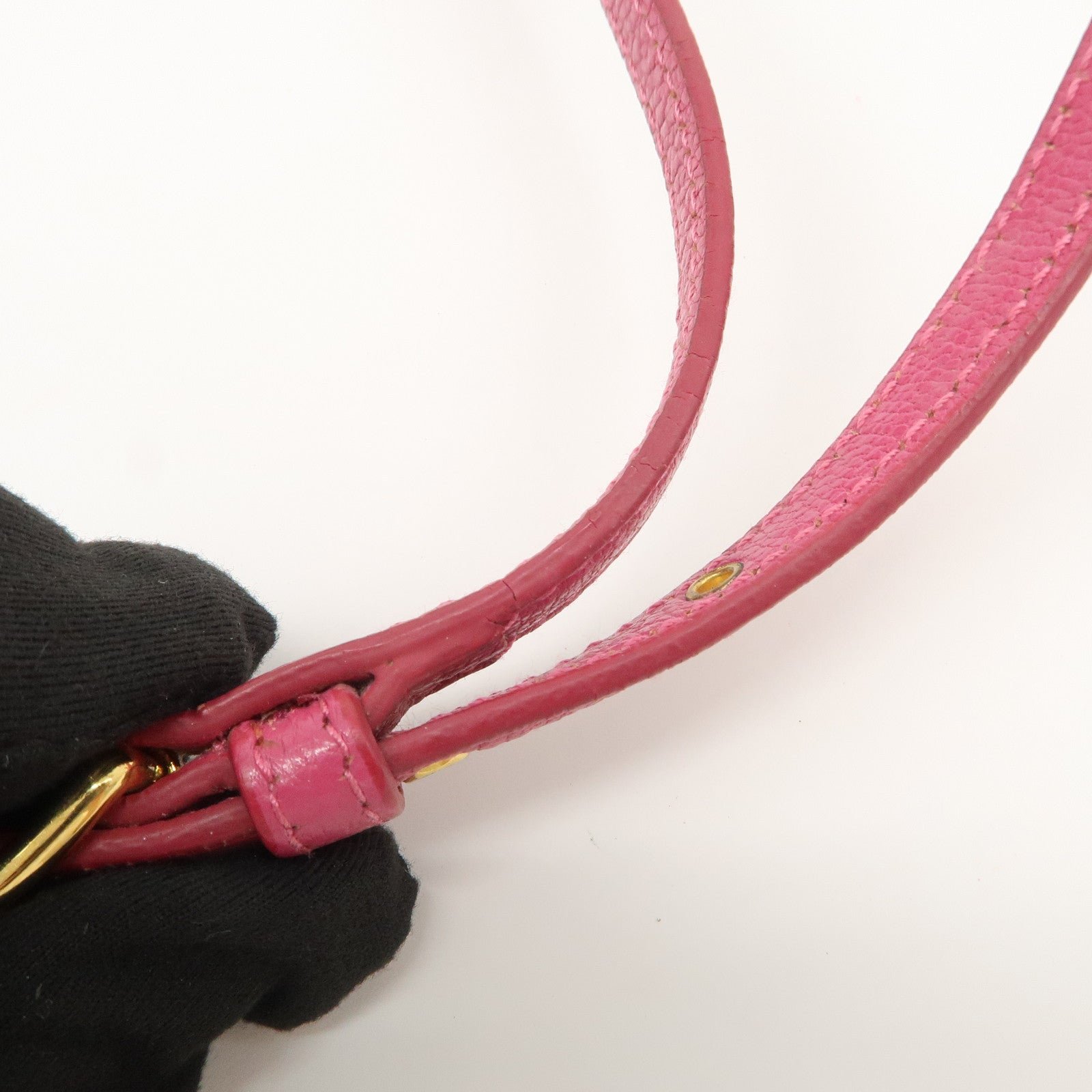 miu miu leather shoulder bag crossbody bag pink used miu miu leather shoulder bag crossbody bag pink used