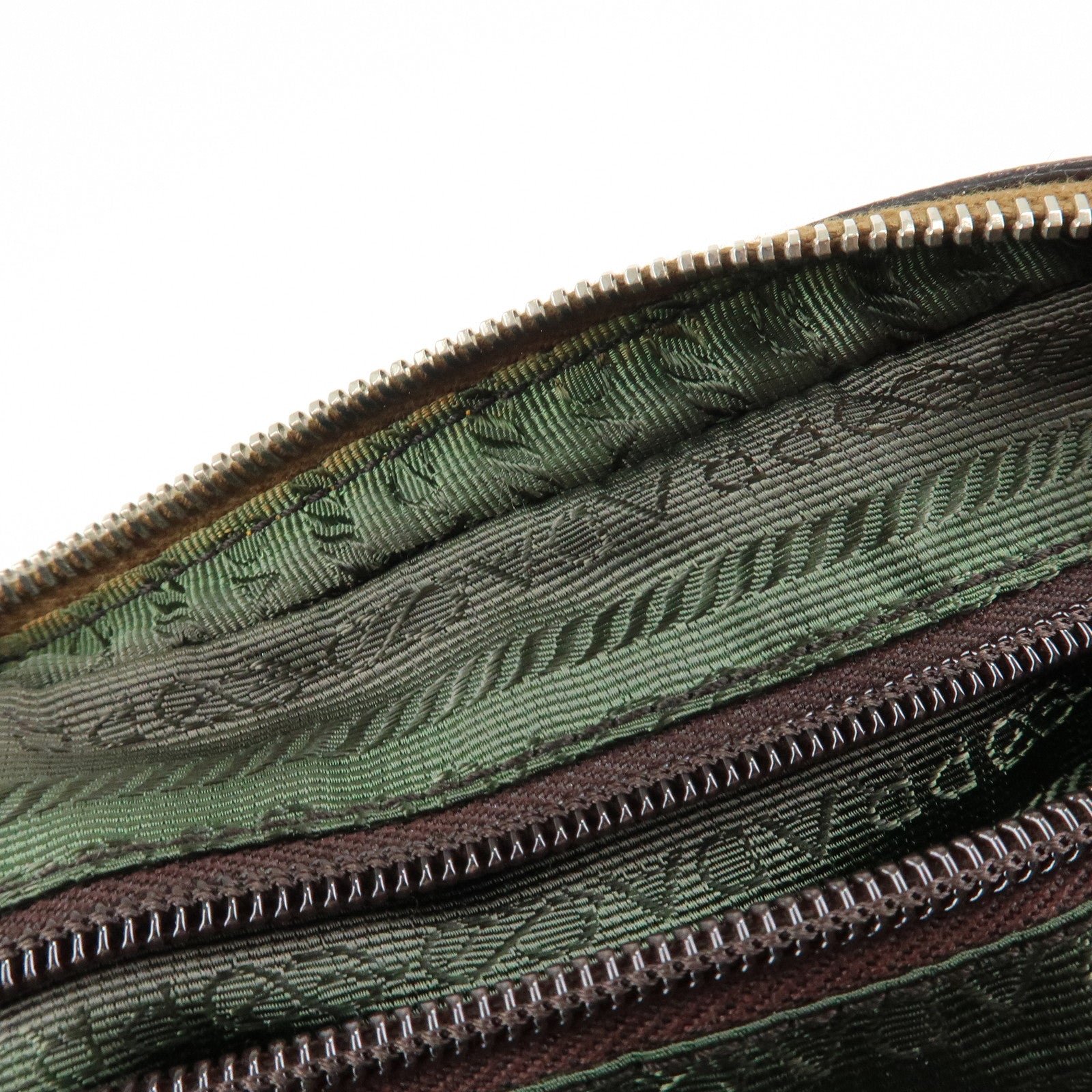 prada leather shoulder bag hand bag bi color mustard brown used prada leather shoulder bag hand bag bi color mustard brown used