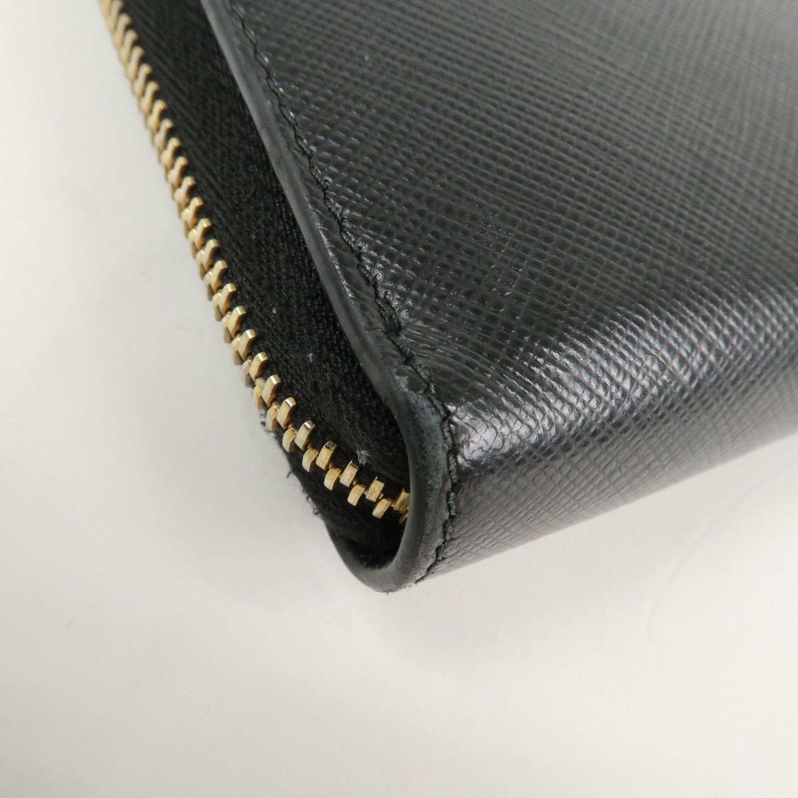 prada logo saffiano leather zippy long wallet black 1ml506 prada logo saffiano leather zippy long wallet black 1ml506
