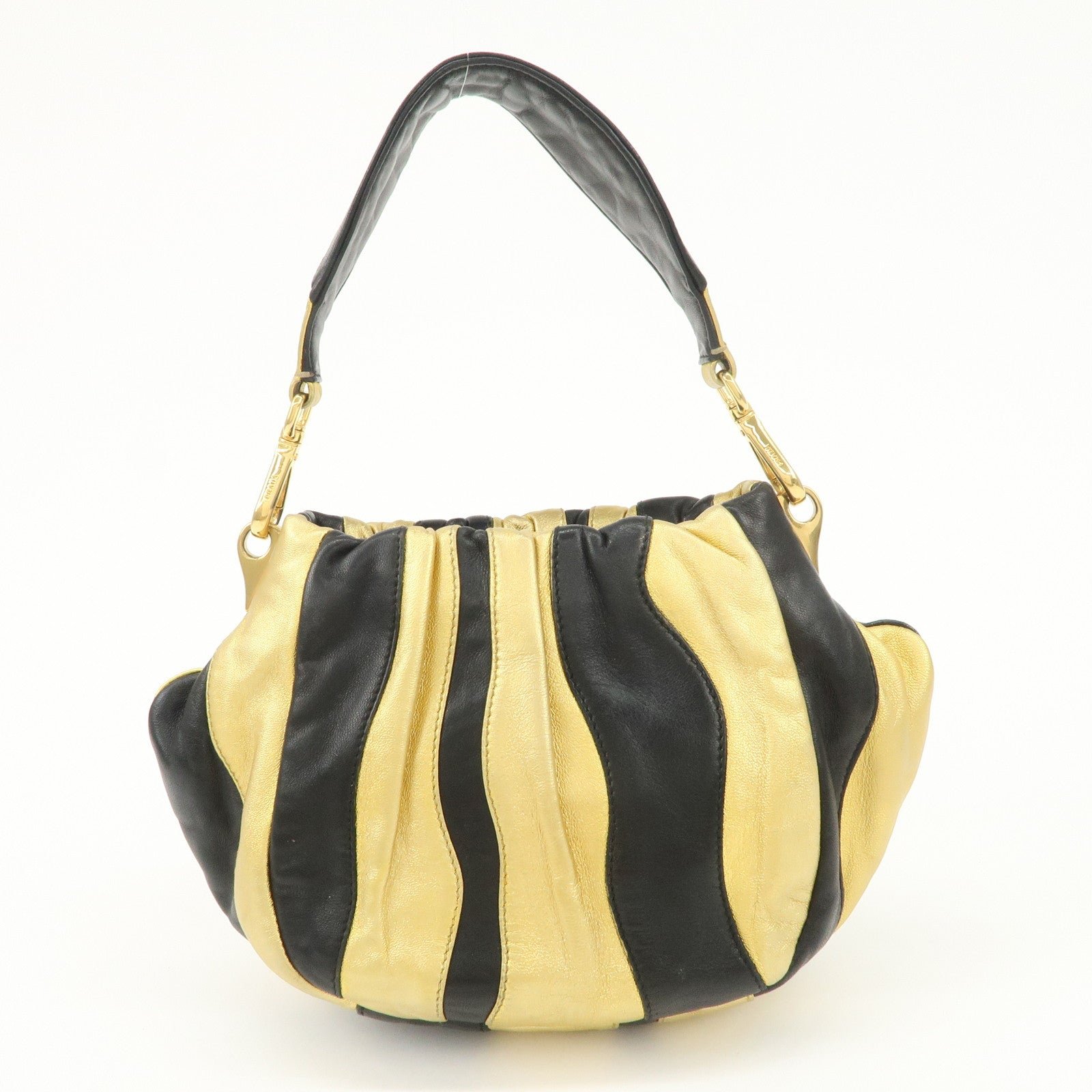 prada leather hand bag black gold hardware prada leather hand bag black gold hardware