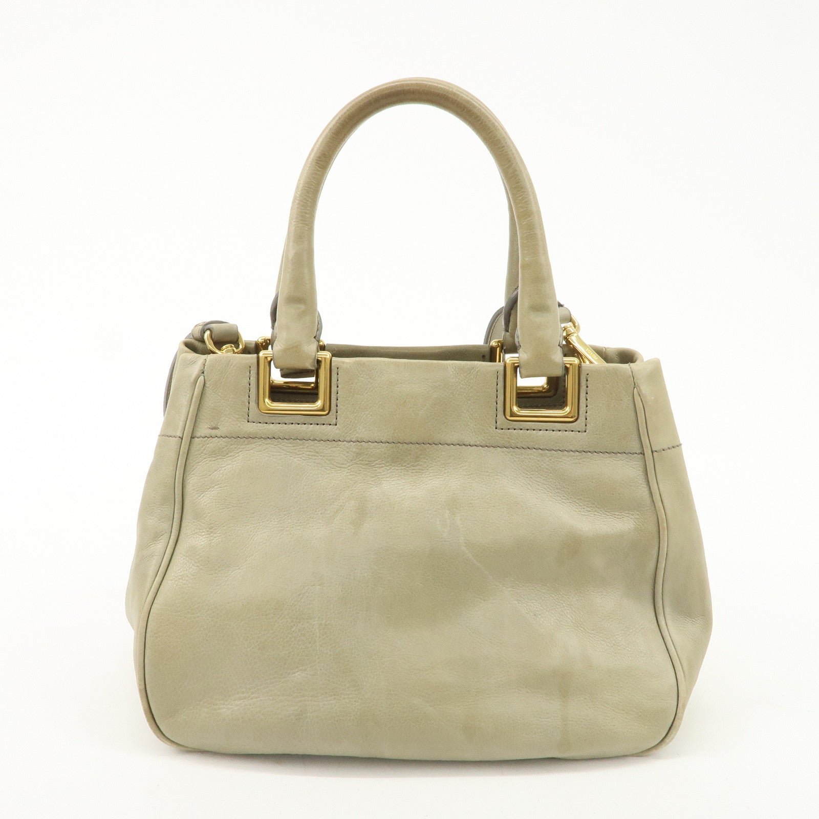 prada logo ribon leather 2way tote bag hand bag beige gold hdw bn2245 used prada logo ribon leather 2way tote bag hand bag beige gold hdw bn2245 used