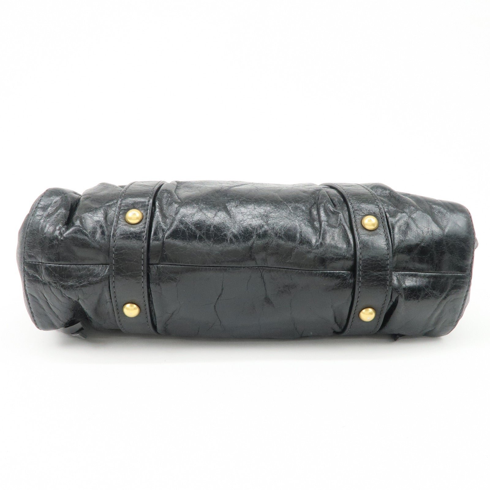 miu miu patent leather 2way tote bag shoulder bag black rt0383 miu miu patent leather 2way tote bag shoulder bag black rt0383