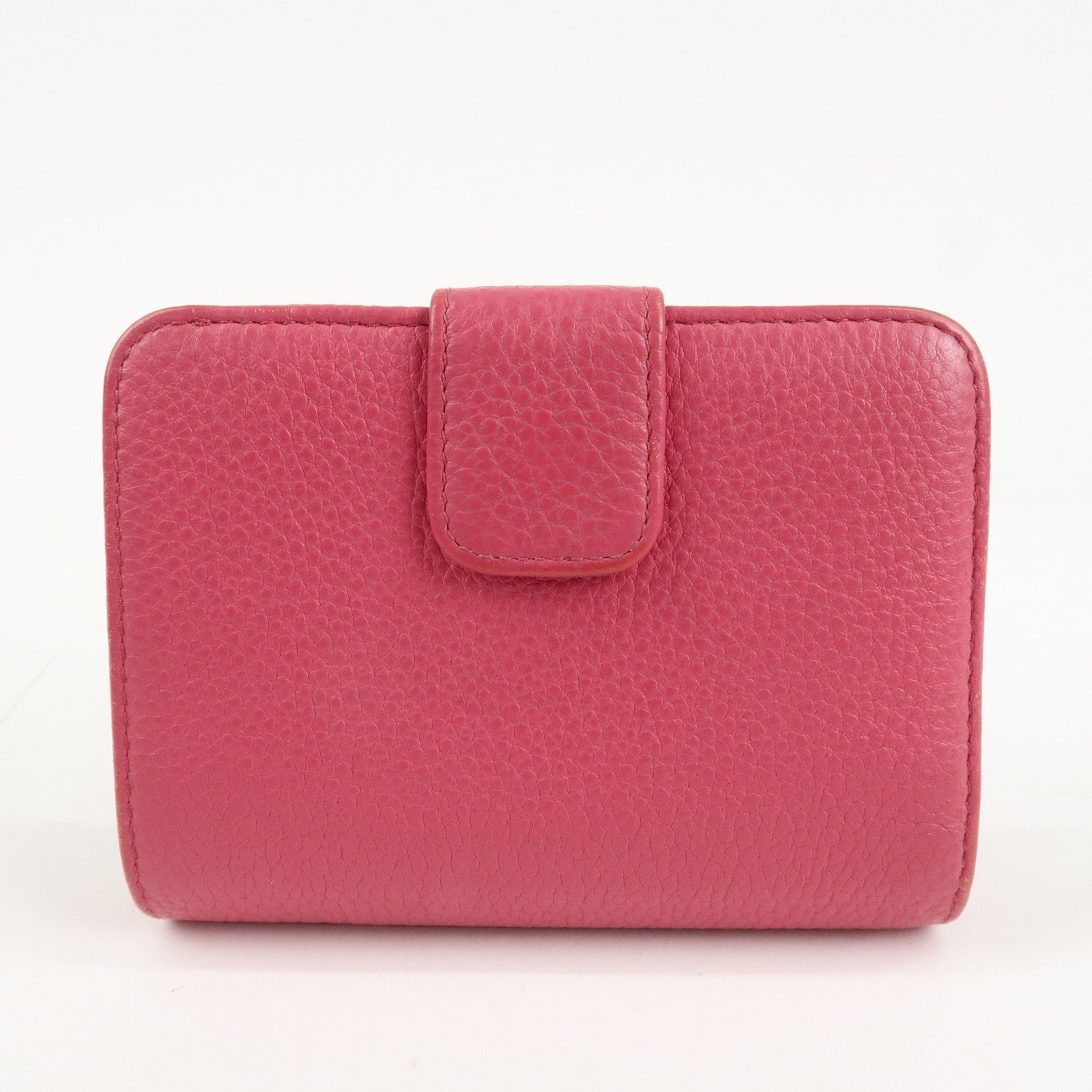prada logo leather bi fold wallet small wallet pink 1ml018 used prada logo leather bi fold wallet small wallet pink 1ml018 used
