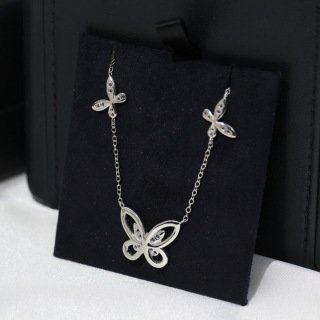double butterfly silhouette diamond pendant double butterfly silhouette diamond pendant