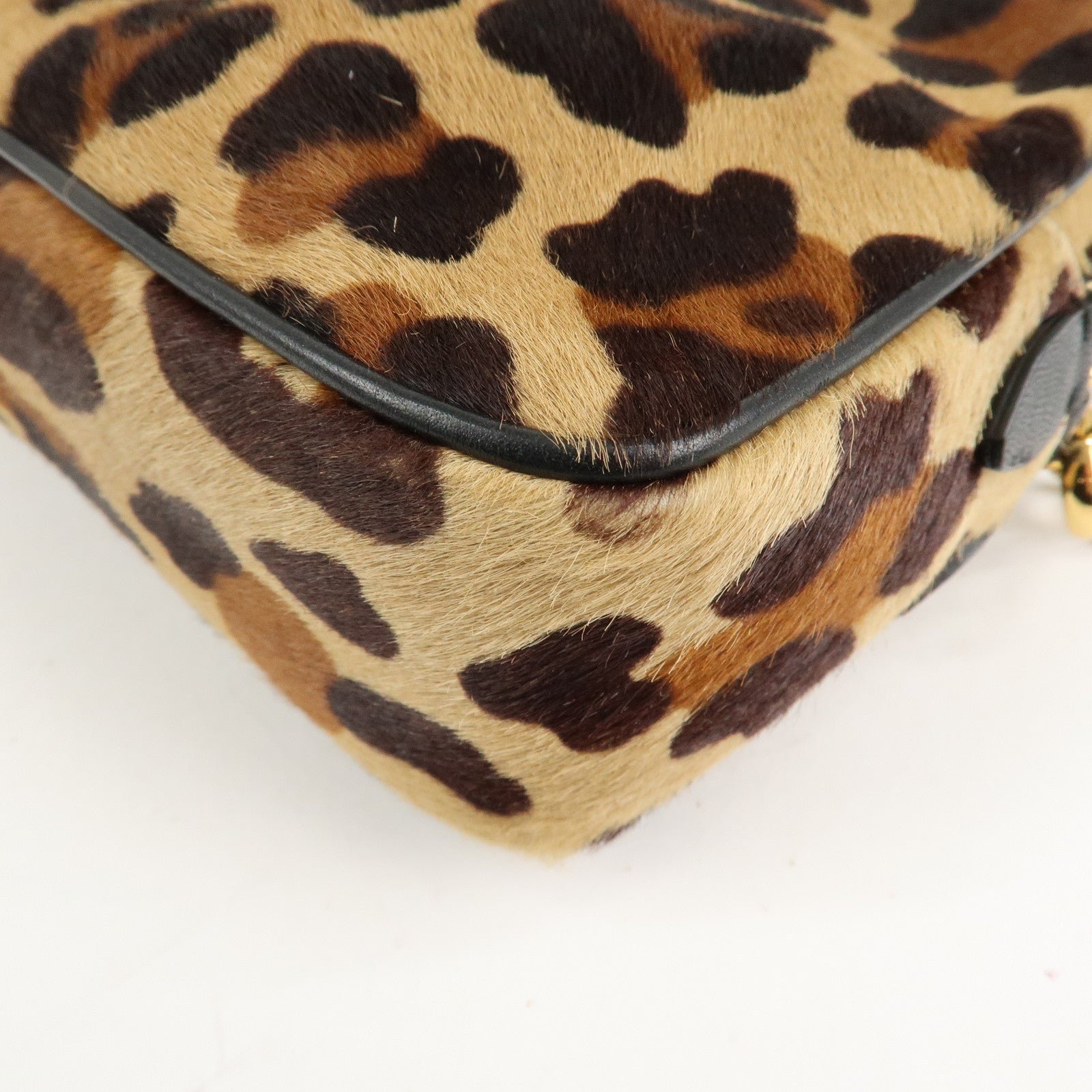miu miu unborn calf leather shoulder bag beige brown used miu miu unborn calf leather shoulder bag beige brown used