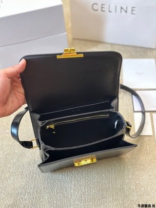 teen triomphe bag in shiny calfskin teen triomphe bag in shiny calfskin