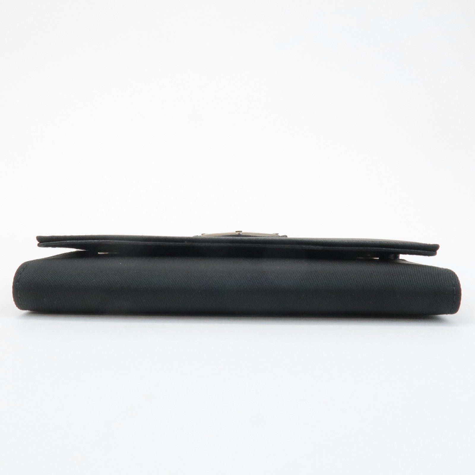 prada triangle logo nylon 6 key case key holder black m26x used prada triangle logo nylon 6 key case key holder black m26x used