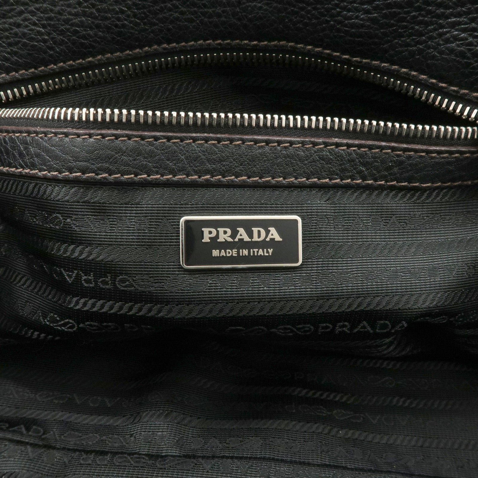 prada logo leather hand bag mini boston bag black bl0471 used prada logo leather hand bag mini boston bag black bl0471 used