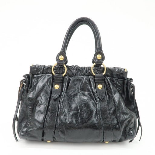 miu miu patent leather 2way tote bag shoulder bag black rt0383 miu miu patent leather 2way tote bag shoulder bag black rt0383