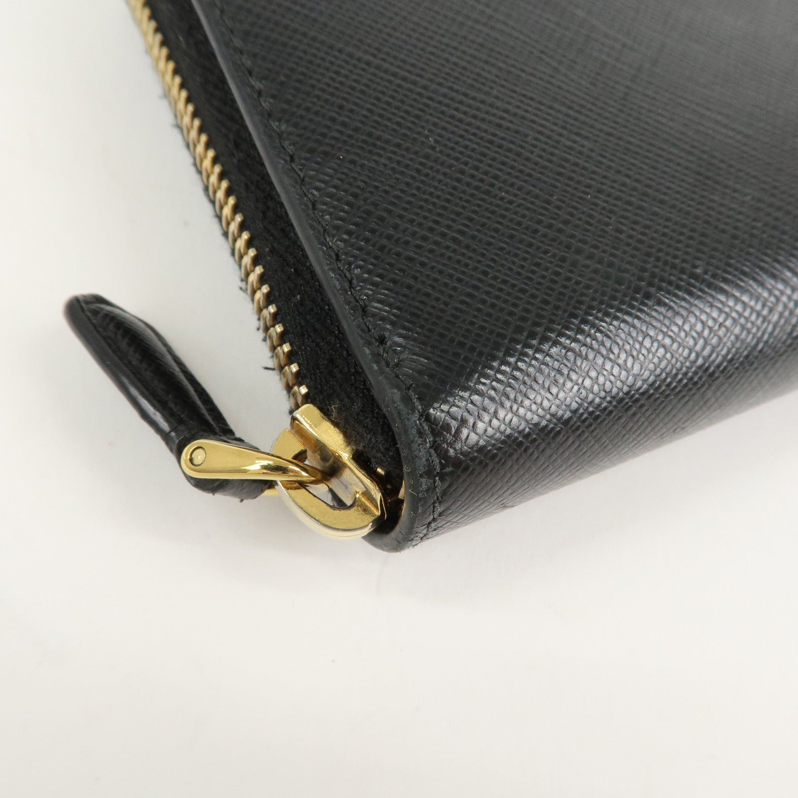 prada logo saffiano leather zippy long wallet black 1ml506 prada logo saffiano leather zippy long wallet black 1ml506