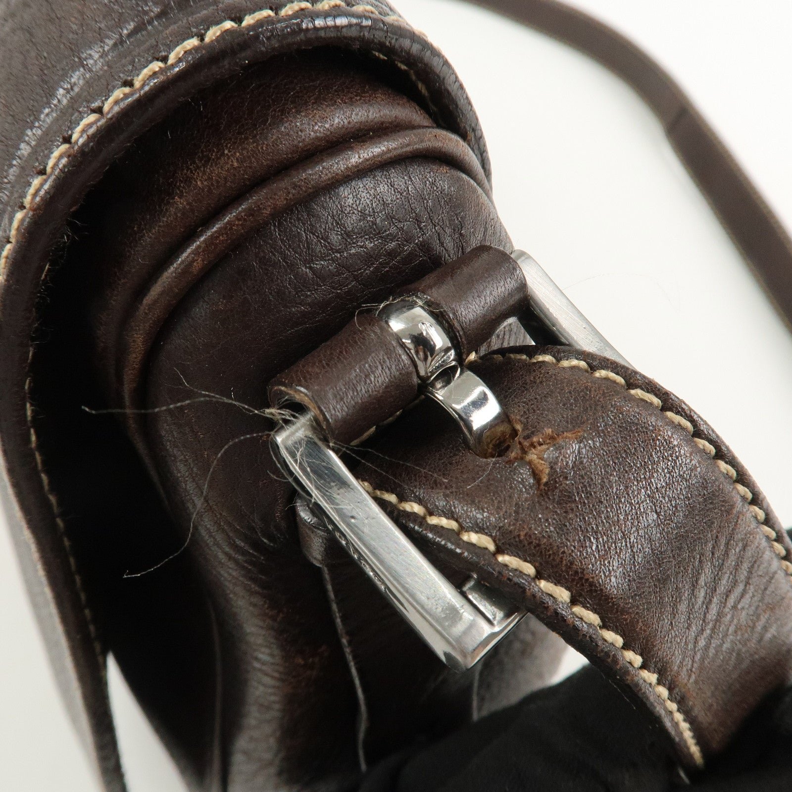 prada logo leather shoulder bag crossbody bag brown prada logo leather shoulder bag crossbody bag brown