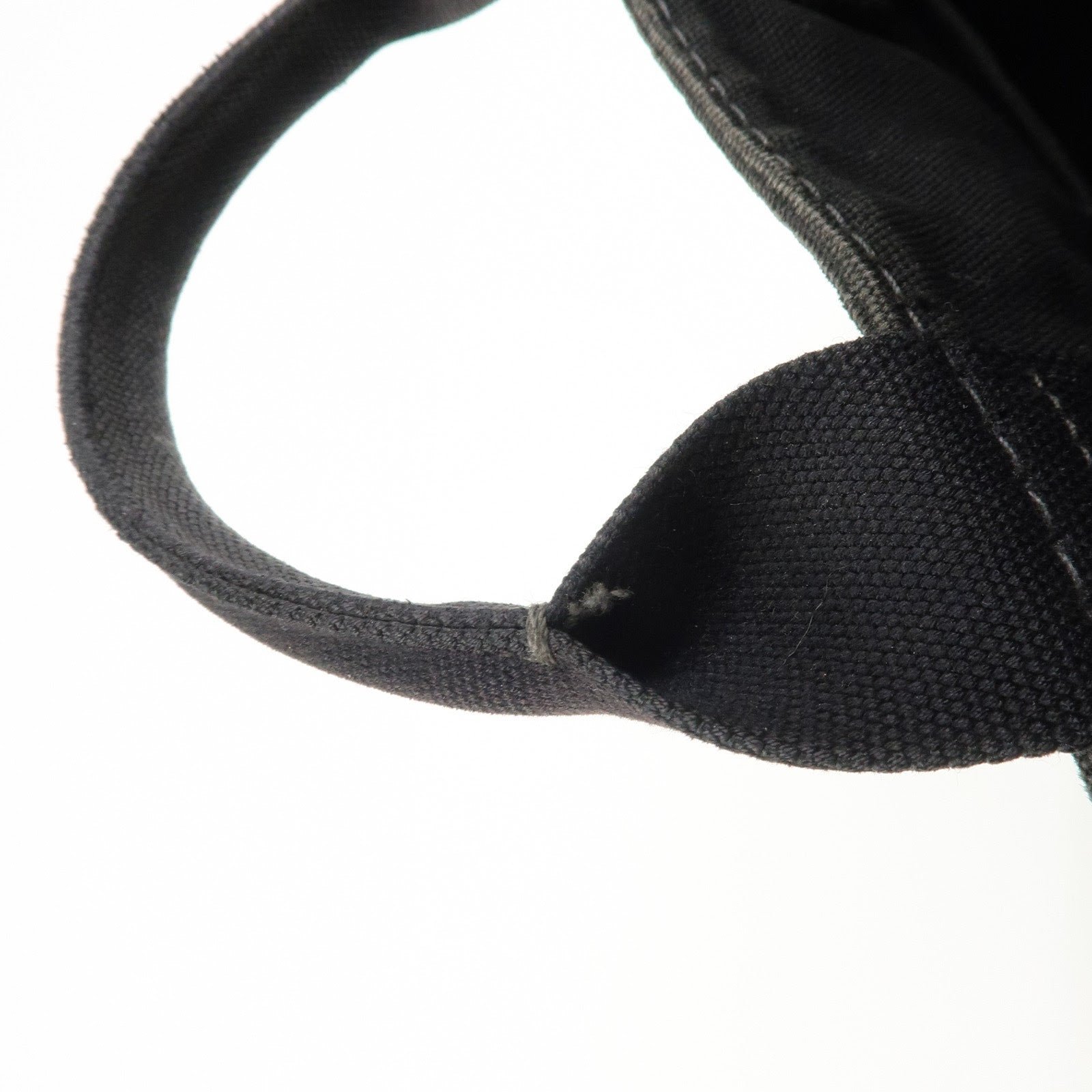 prada logo canapa mini canvas tote bag hand bag black bn2439 used prada logo canapa mini canvas tote bag hand bag black bn2439 used