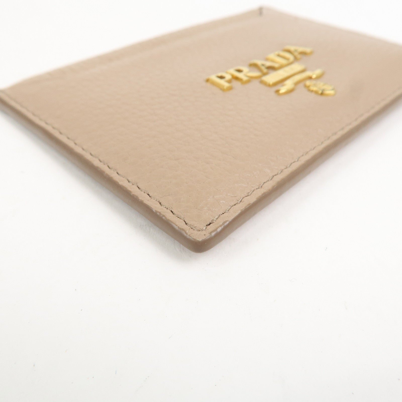 prada leather card case card holder beige 1mc208 prada leather card case card holder beige 1mc208