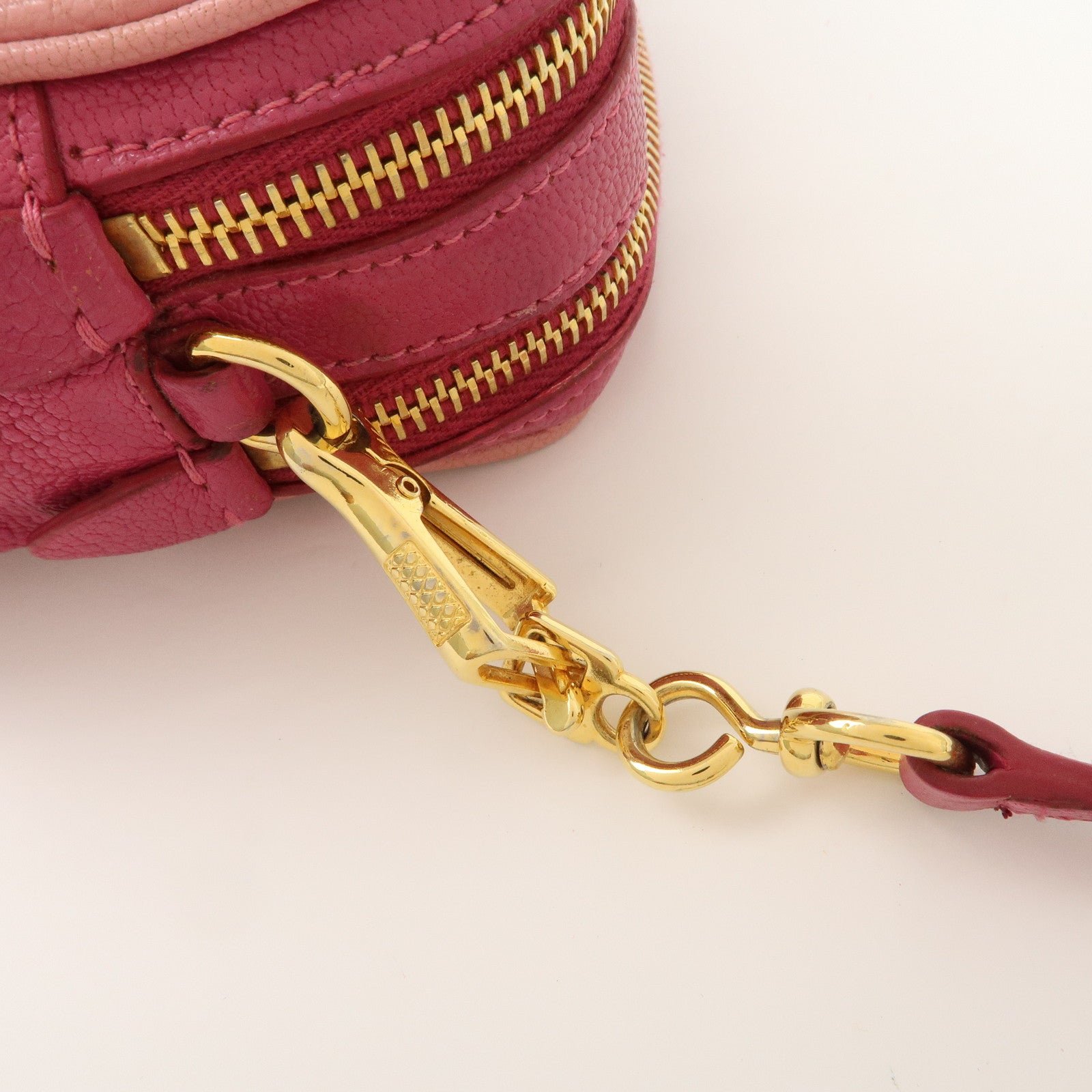 miu miu leather shoulder bag crossbody bag pink used miu miu leather shoulder bag crossbody bag pink used