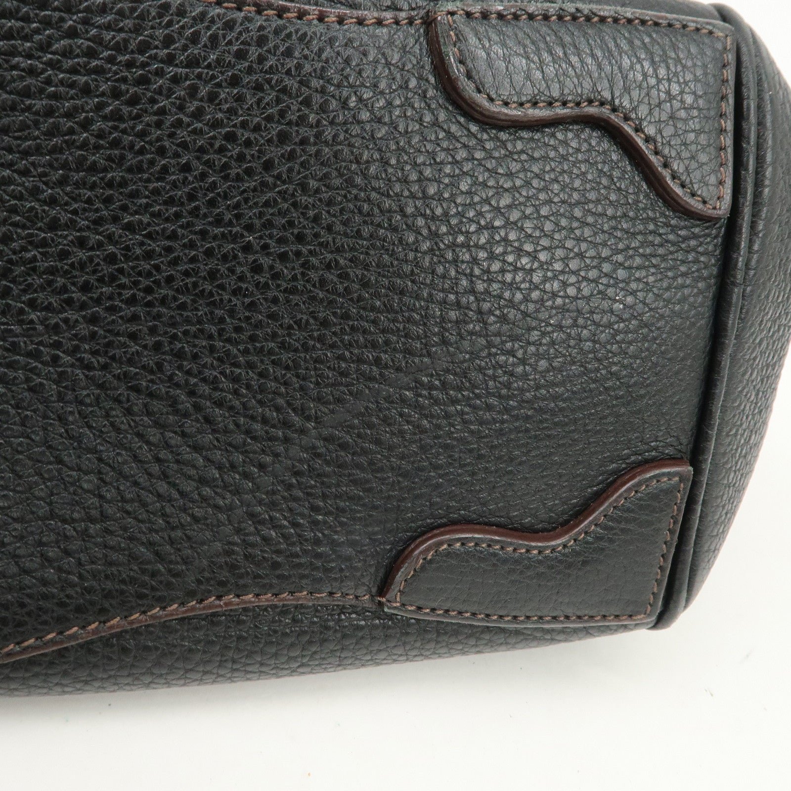 prada logo leather hand bag mini boston bag black bl0471 used prada logo leather hand bag mini boston bag black bl0471 used