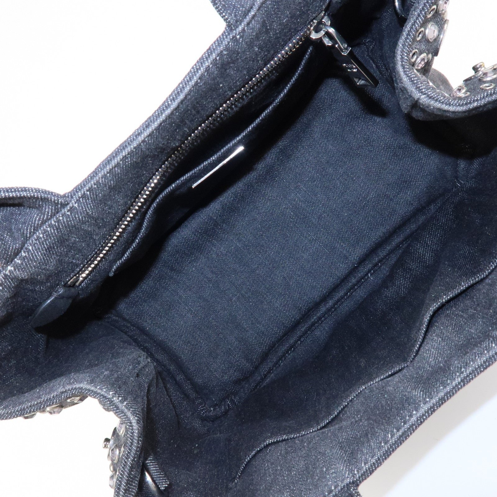 prada canapa mini canvas studs 2way shoulder bag hand bag black b2439g used prada canapa mini canvas studs 2way shoulder bag hand bag black b2439g used