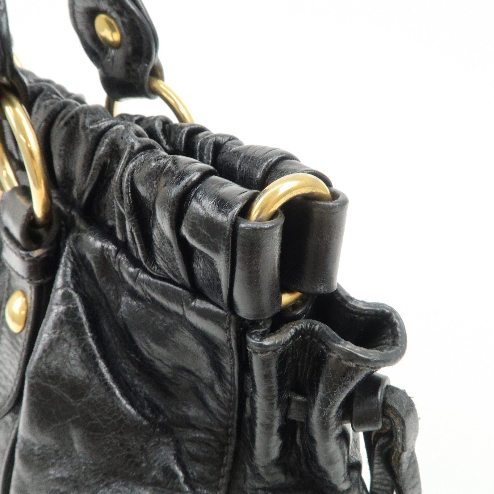 miu miu patent leather 2way tote bag shoulder bag black rt0383 miu miu patent leather 2way tote bag shoulder bag black rt0383