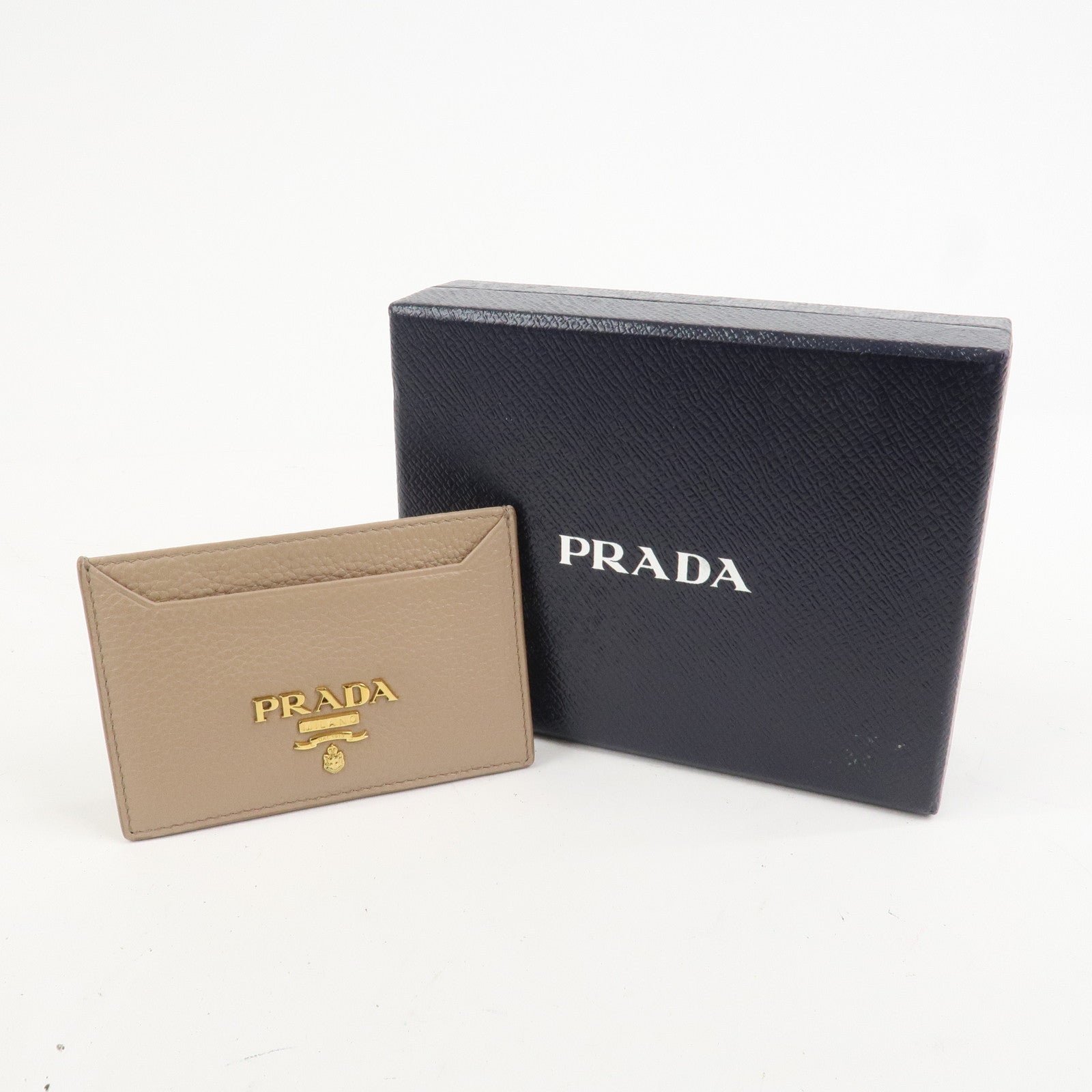 prada leather card case card holder beige 1mc208 prada leather card case card holder beige 1mc208