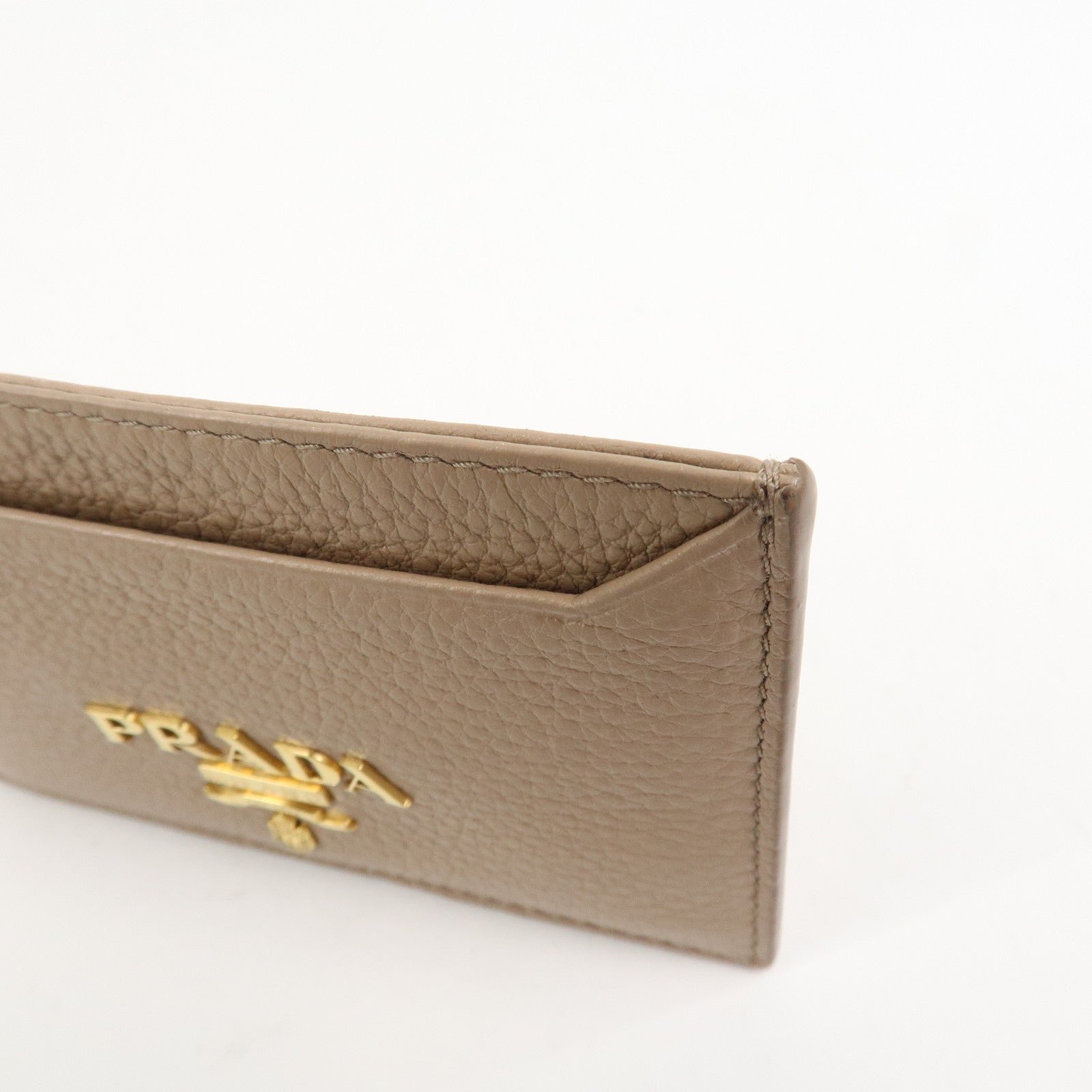 prada leather card case card holder beige 1mc208 prada leather card case card holder beige 1mc208