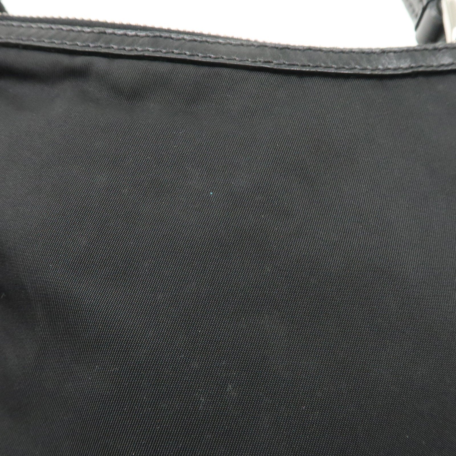 prada triangle logo nylon leather shoulder bag hand bag black br3121 used prada triangle logo nylon leather shoulder bag hand bag black br3121 used