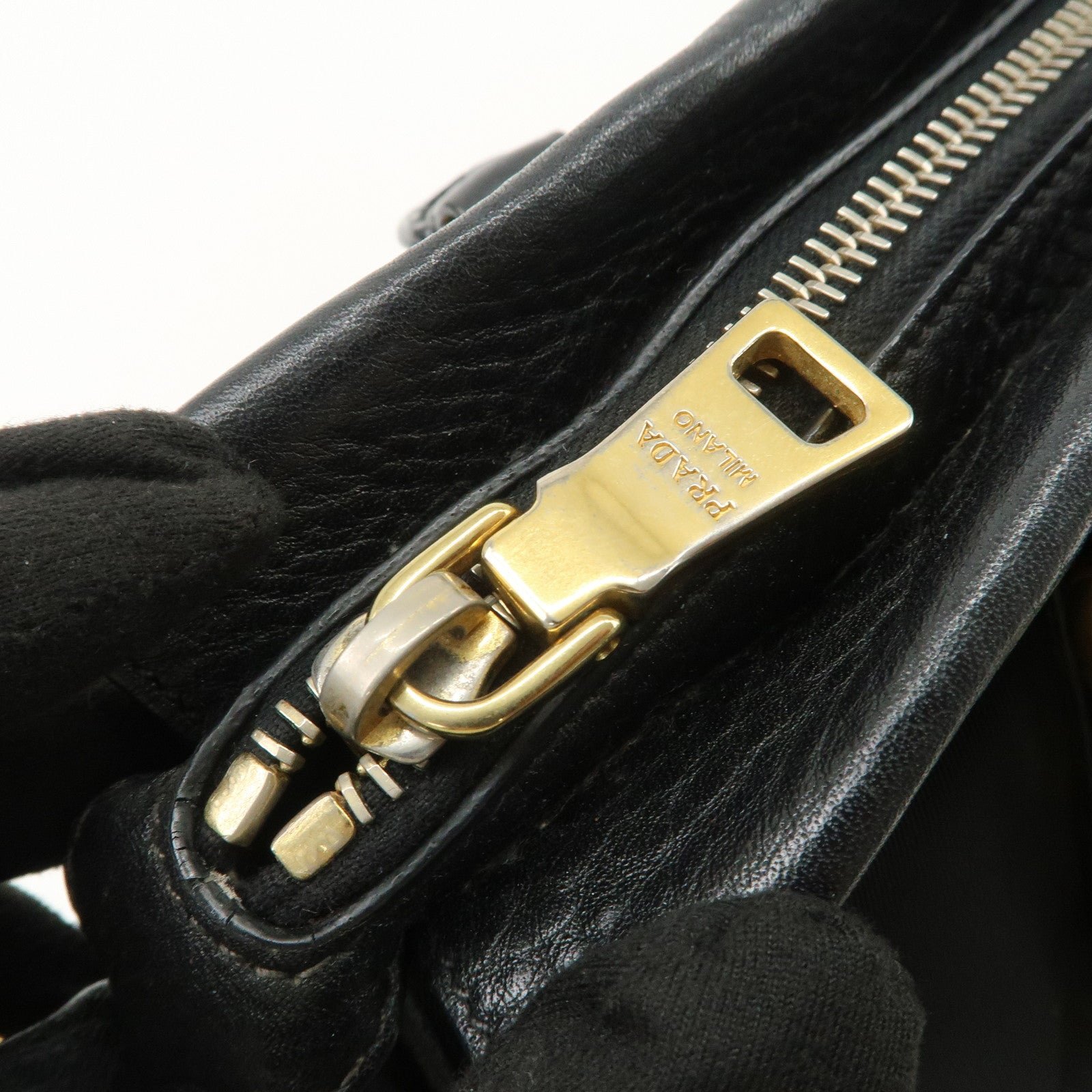 prada nylon leather 2way bag hand bag shoulder bag black bn2032 prada nylon leather 2way bag hand bag shoulder bag black bn2032