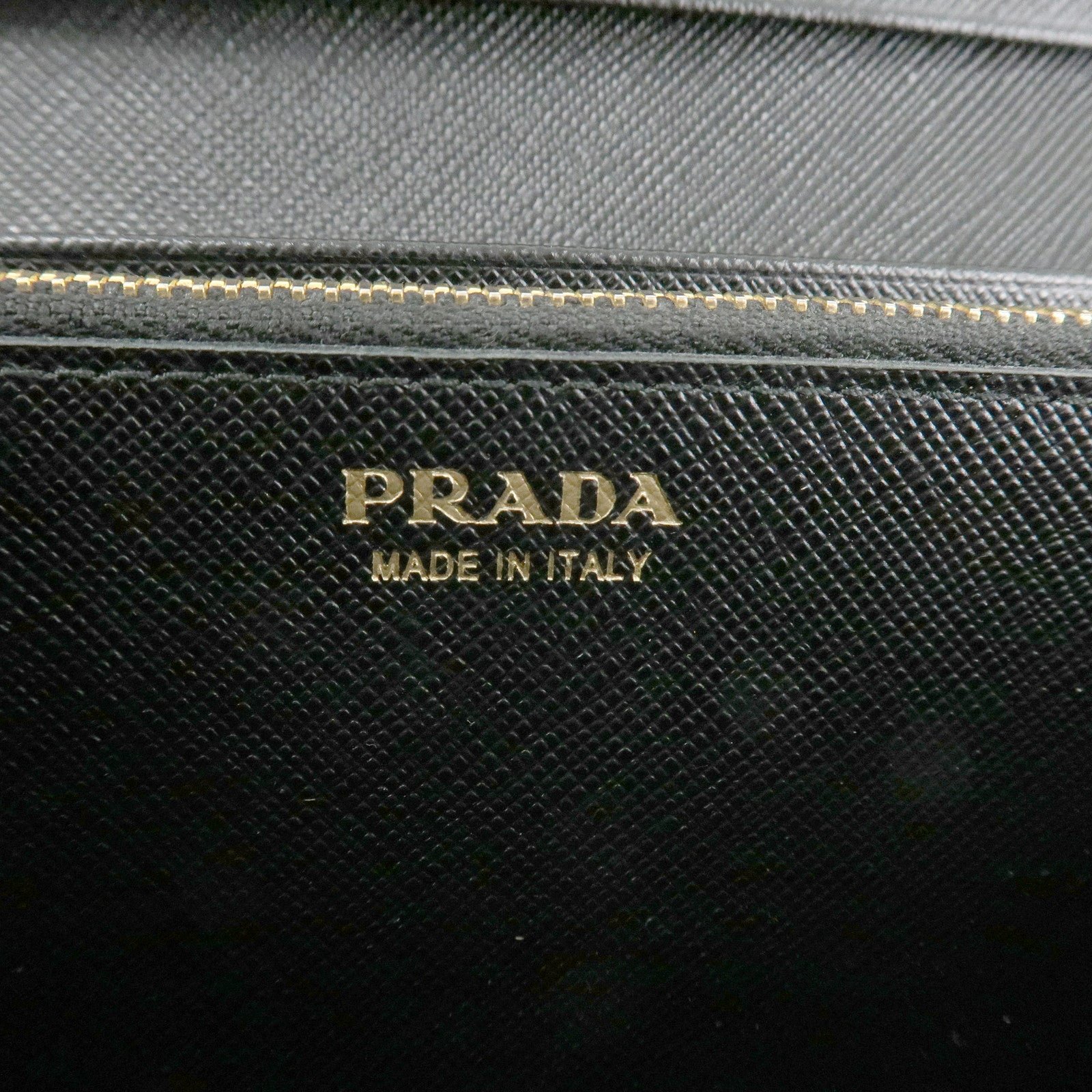 prada saffiano leather flap bi fold long wallet black gold 1mh132 used prada saffiano leather flap bi fold long wallet black gold 1mh132 used