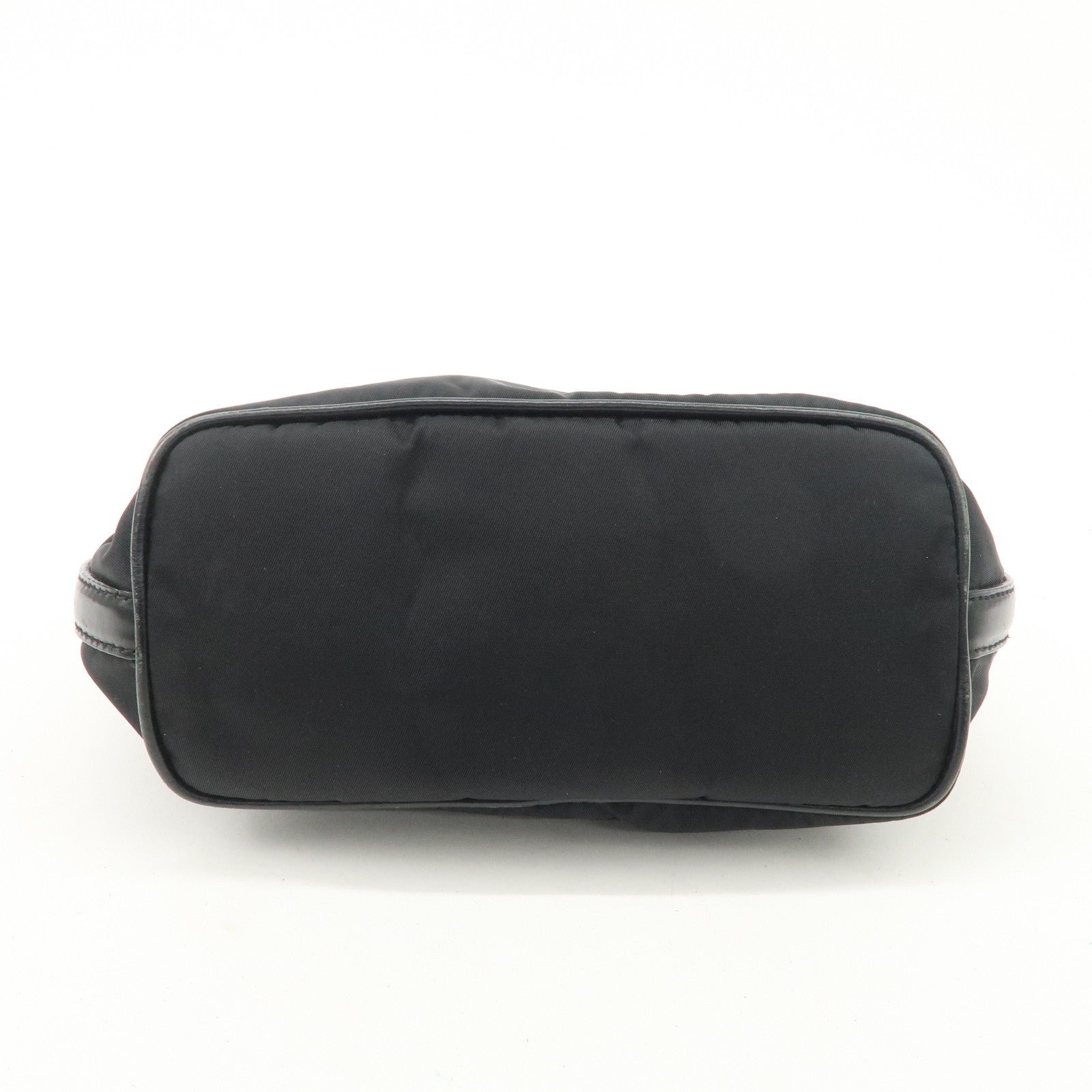 prada triangle logo nylon leather shoulder bag hand bag black br3121 used prada triangle logo nylon leather shoulder bag hand bag black br3121 used