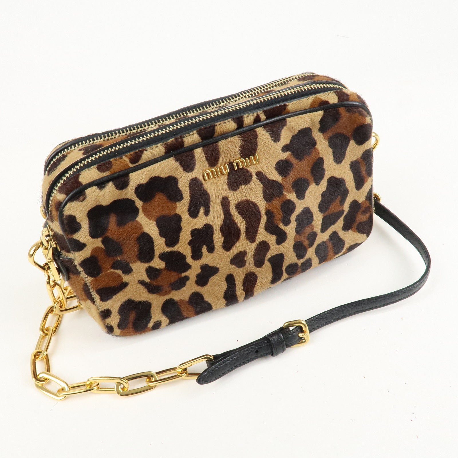 miu miu unborn calf leather shoulder bag beige brown used miu miu unborn calf leather shoulder bag beige brown used