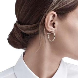 tiffany t hoop earrings in rose gold tiffany t hoop earrings in rose gold